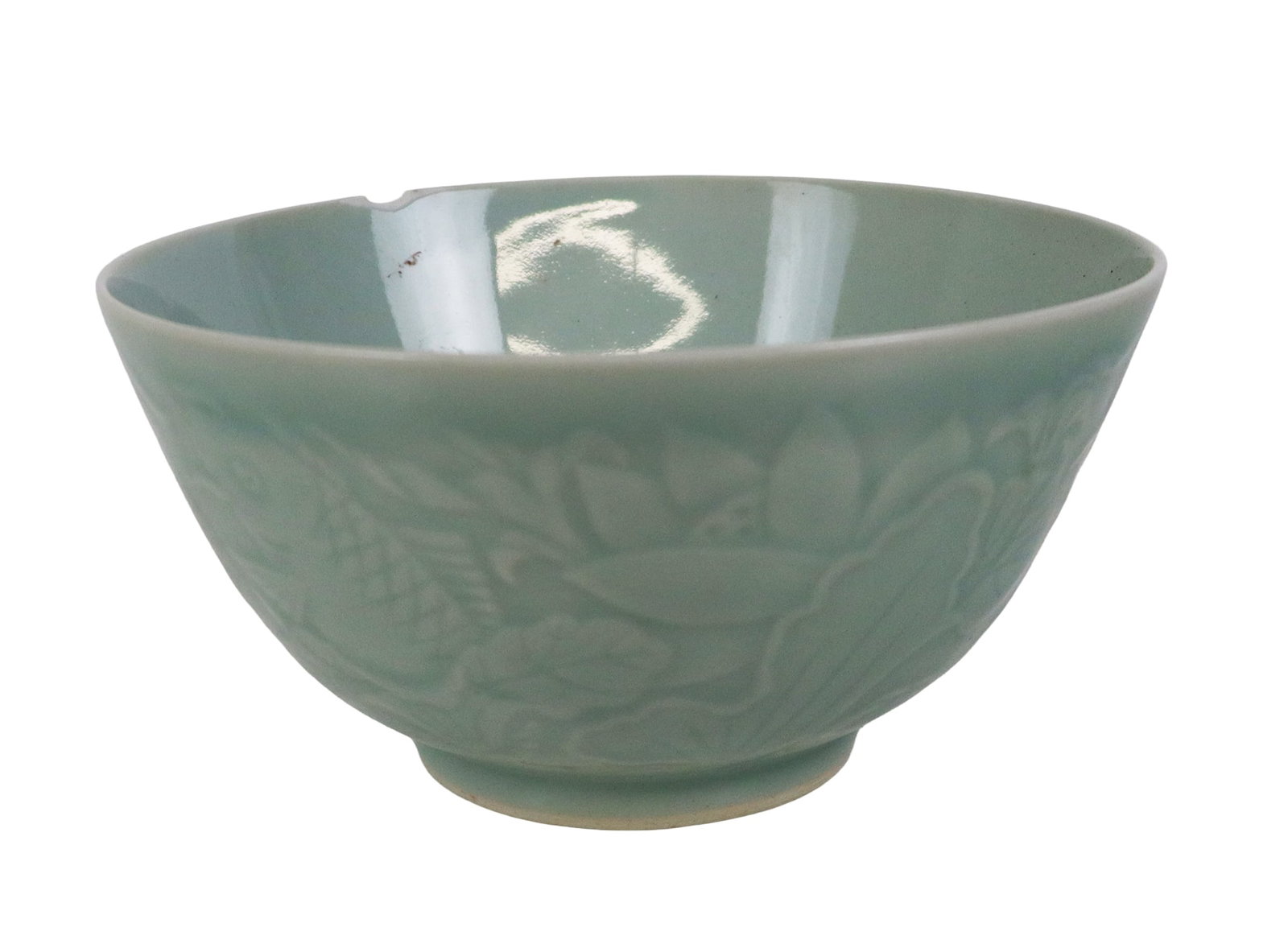 Chinese Celadon Bowl with Fish (1 of 8)