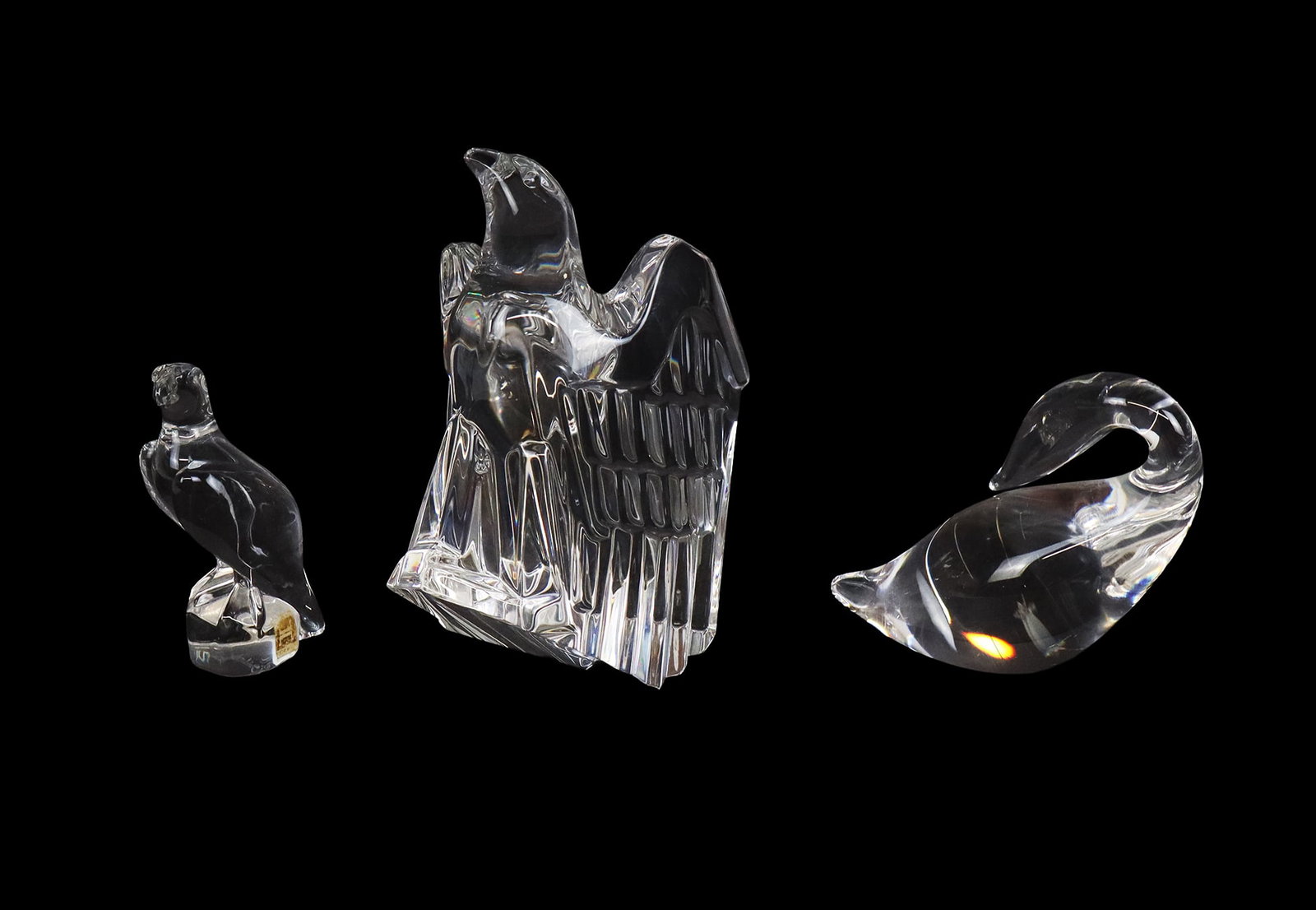 Steuben & Hadeland Glass Bird/Fowl Figures, 3 (1 of 11)