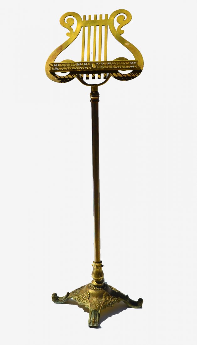 Antique Bronze and Brass Music Stand