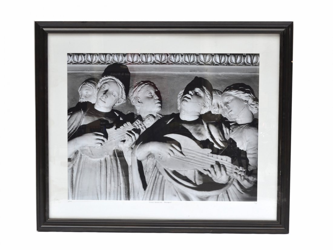 Lg. Photograph Ancient Greek Carved Figures: Titled: "Palace Perspective: Harmony." 23/100. Signed lower right. [29 1/2" x 37 1/"; 42" x 50"]