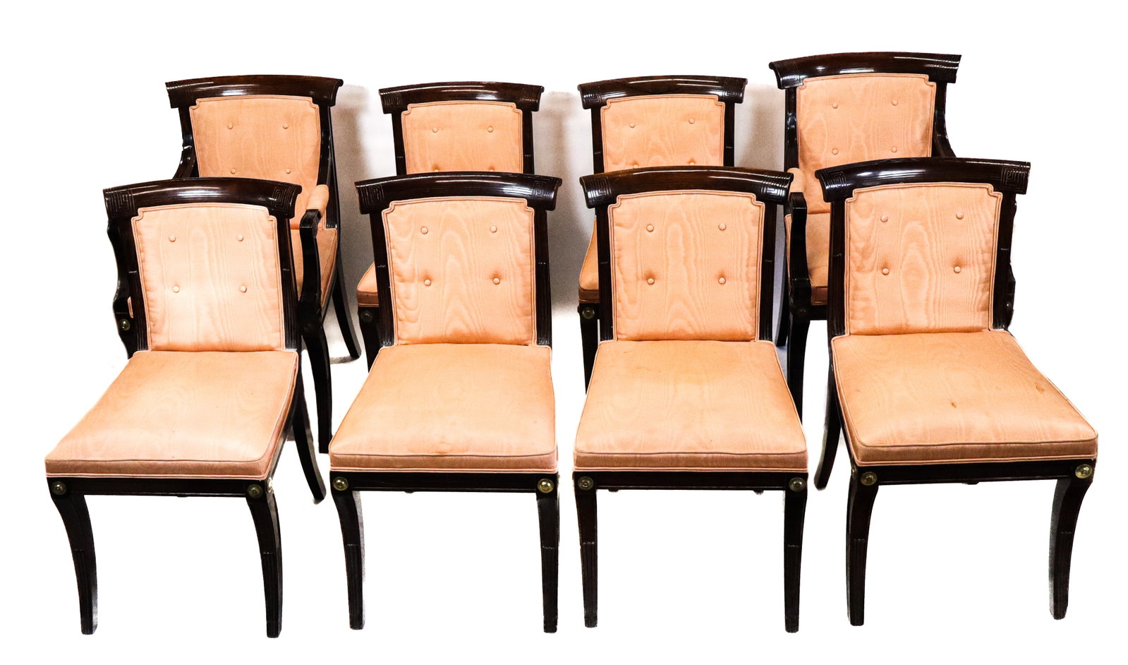 Set of 8 Regency Mahogany Dining Chairs (1 of 18)