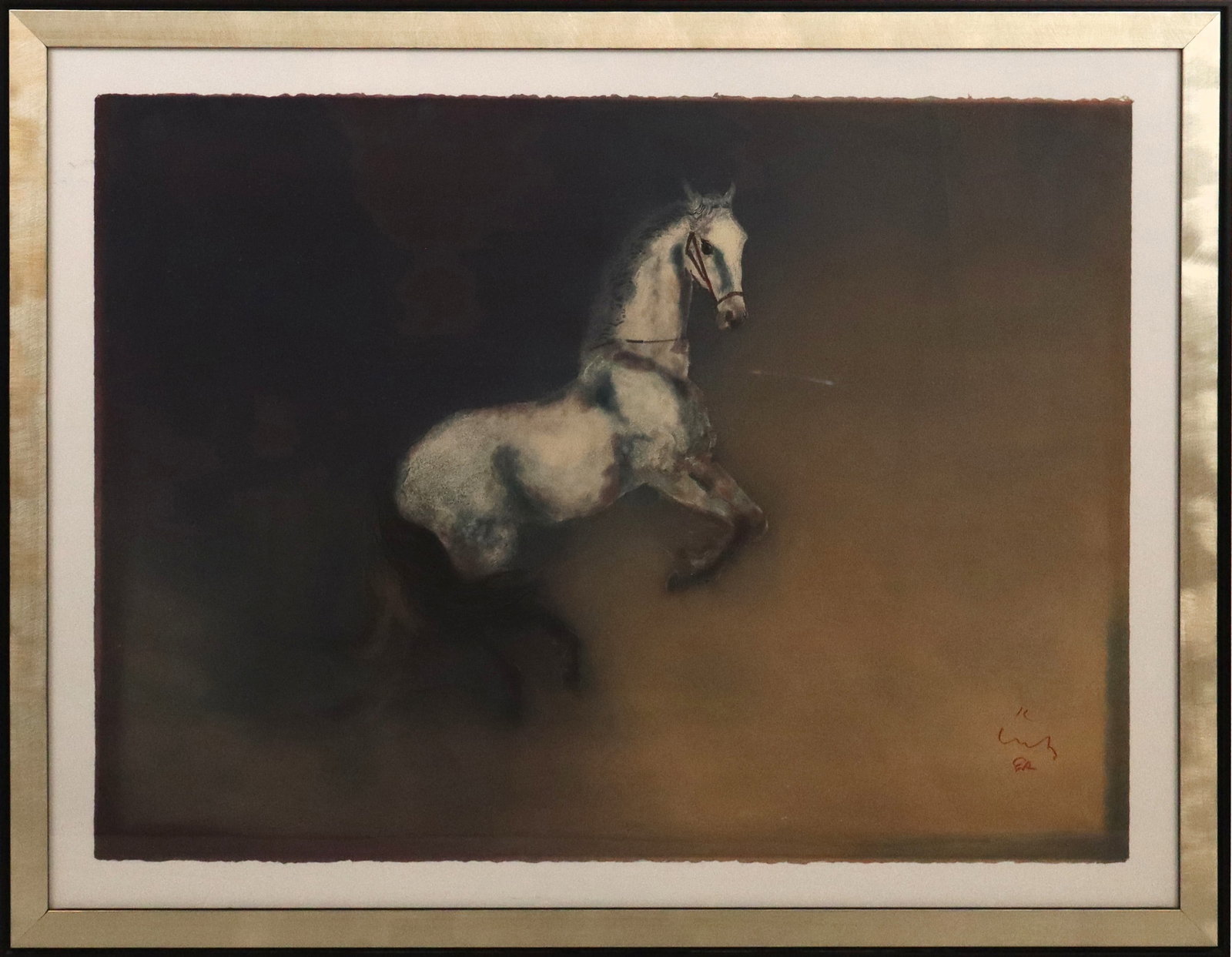 Kaiko Moti Etching in Colors of a Horse (1 of 9)