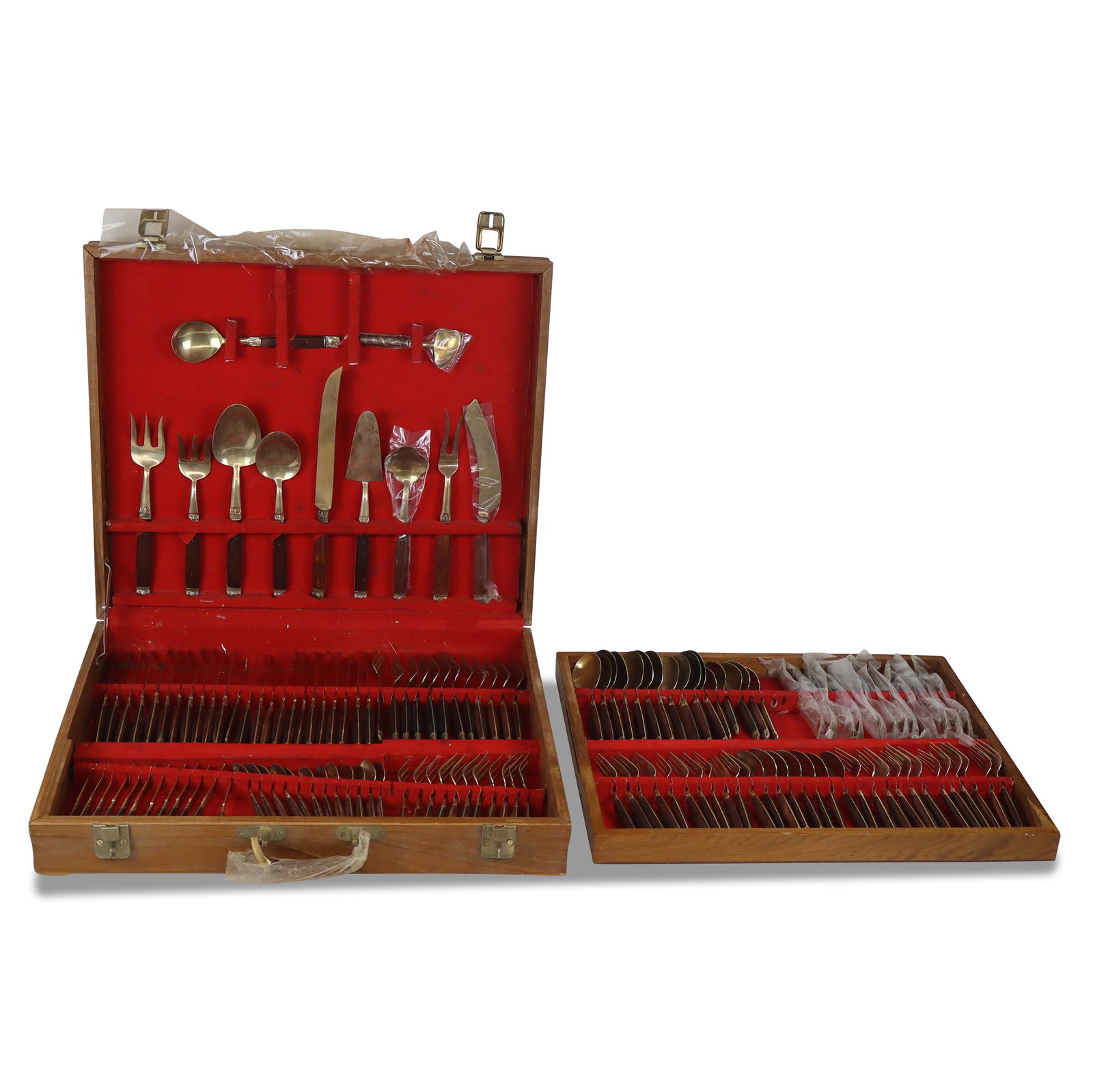 S King's Bee Nickel & Bronze Flatware Service, 140 (1 of 15)