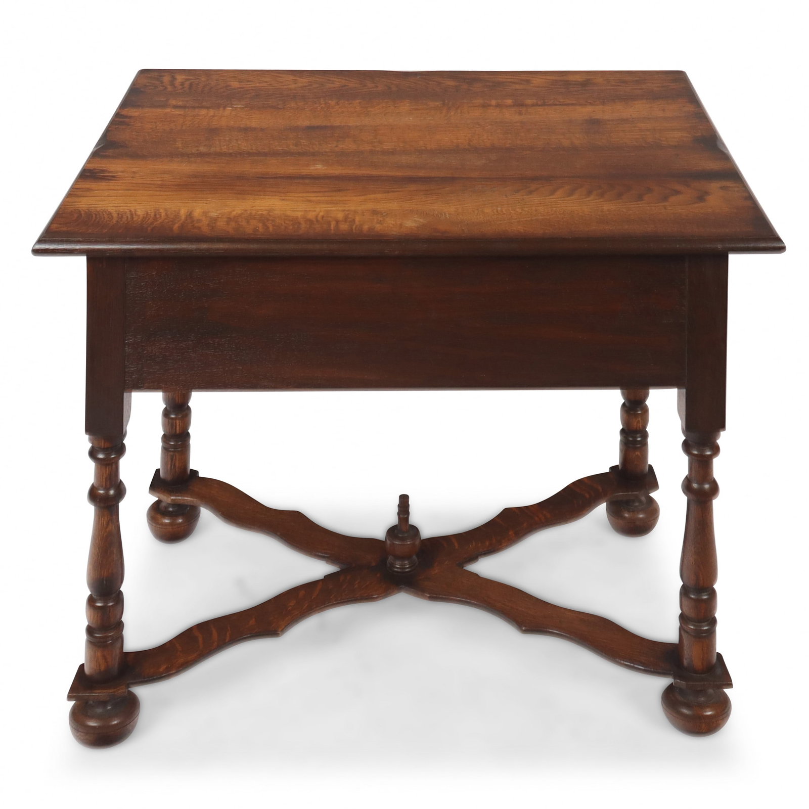 Single Drawer Walnut Side Table - 9