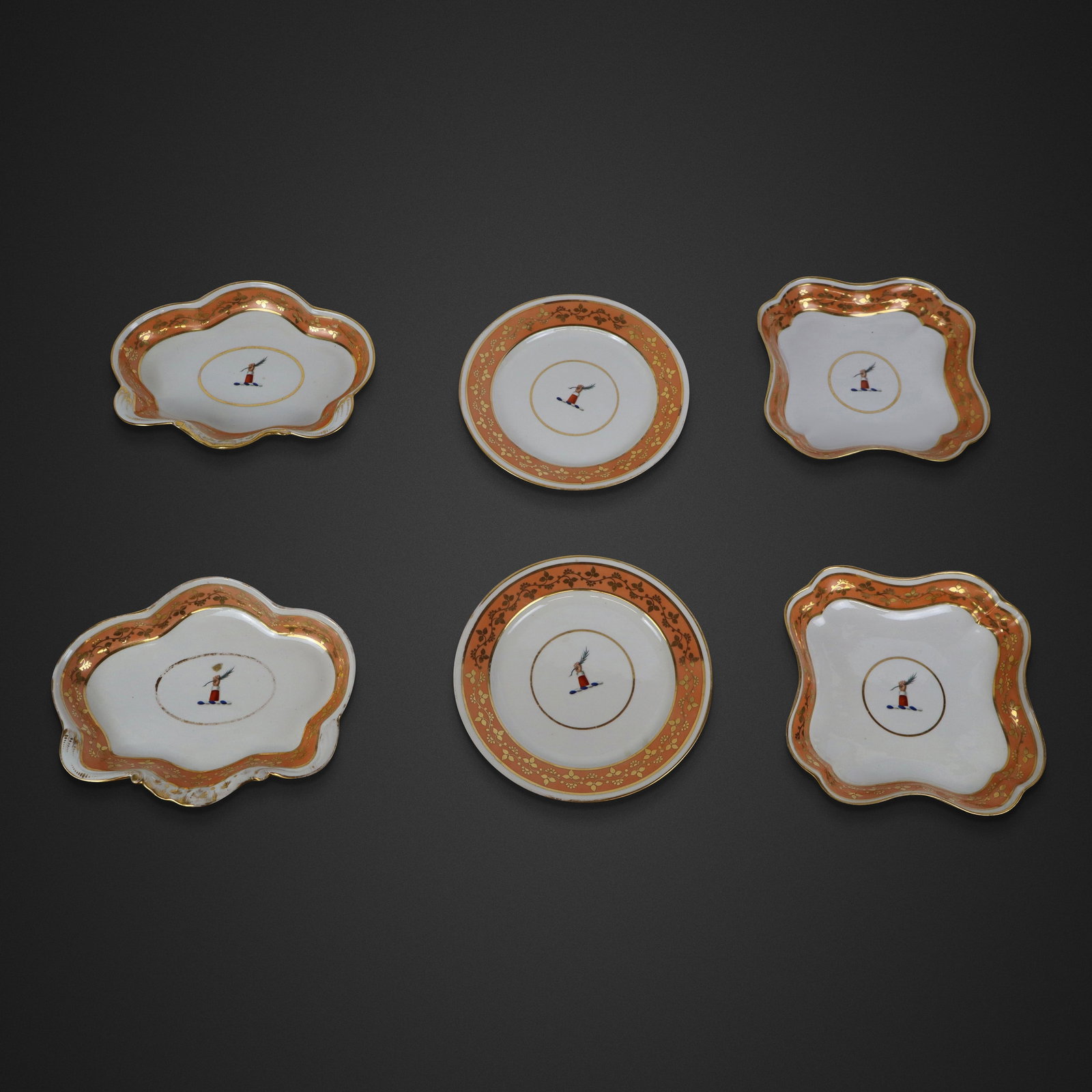 Chamberlain Worcester, Six Porcelain Articles (1 of 8)
