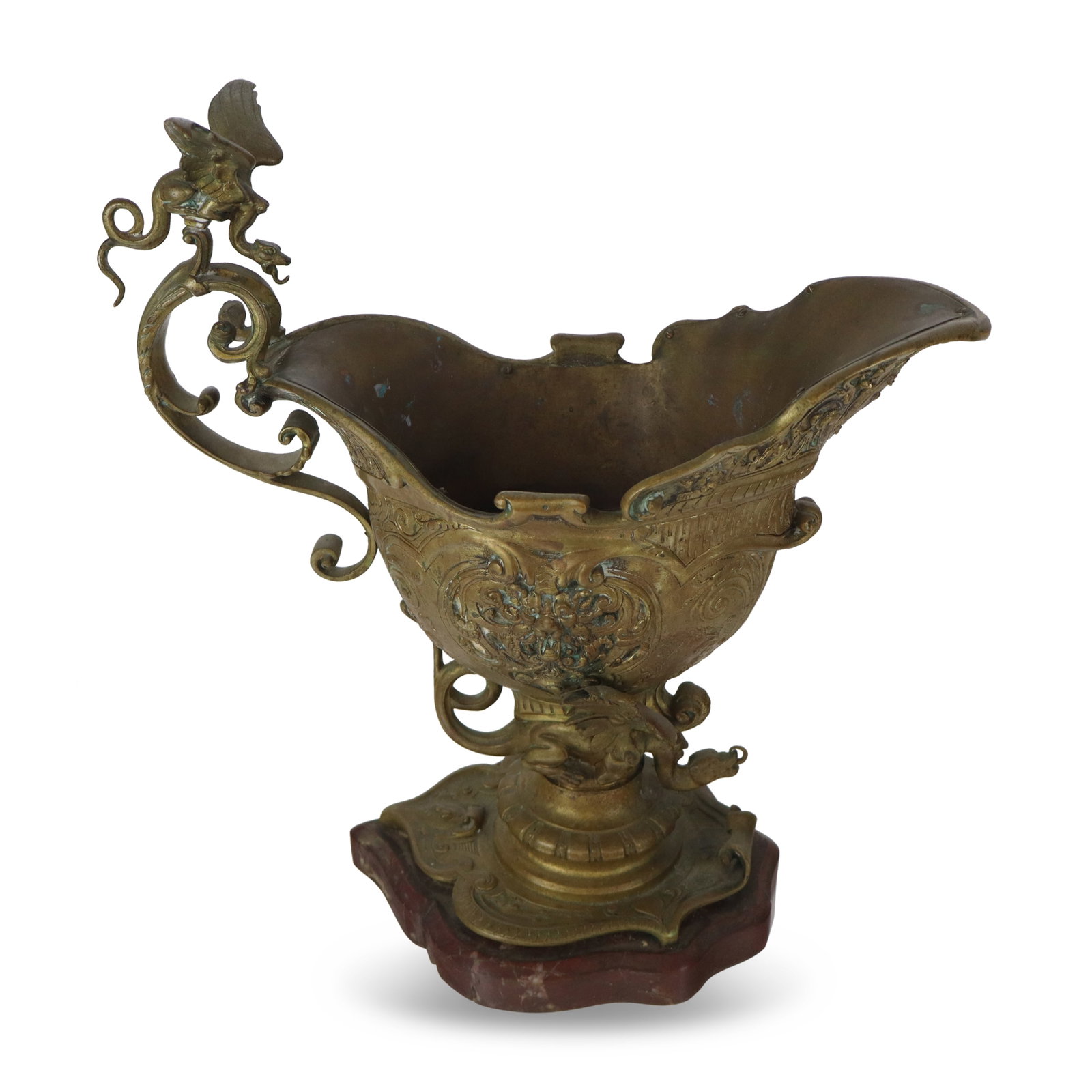 Gilt Bronze Nautilus Form Ewer on Marble (1 of 13)
