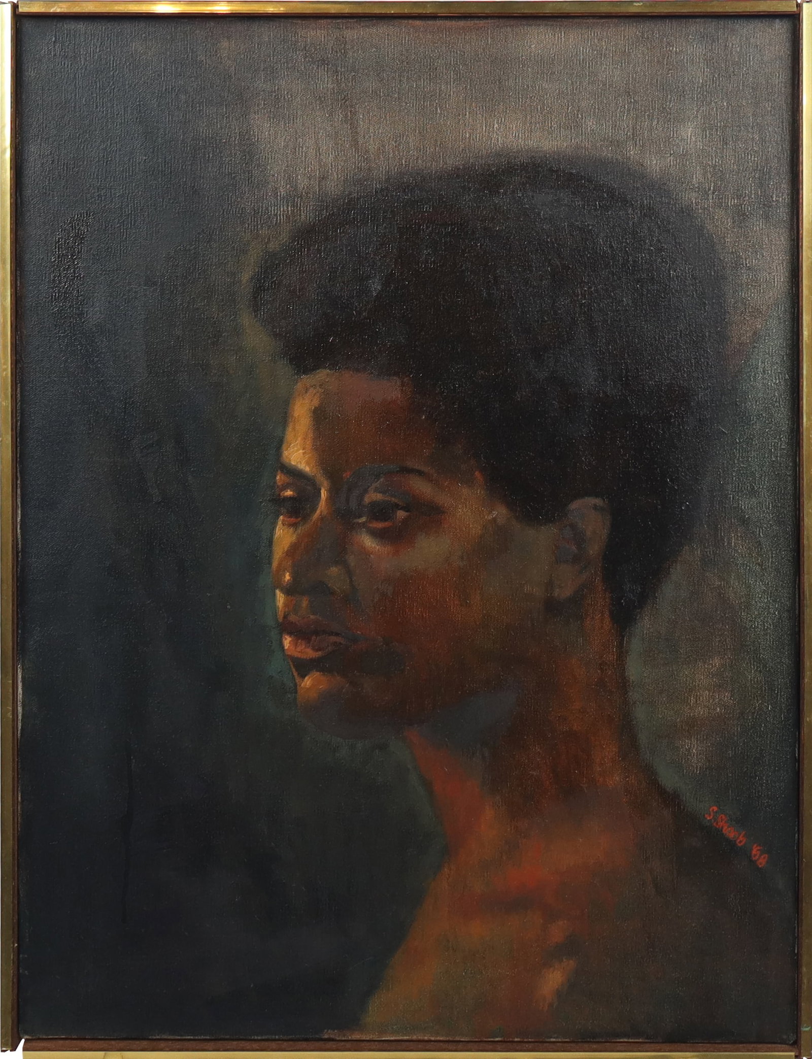 S. Shoob Oil on Canvas Portrait (1 of 6)