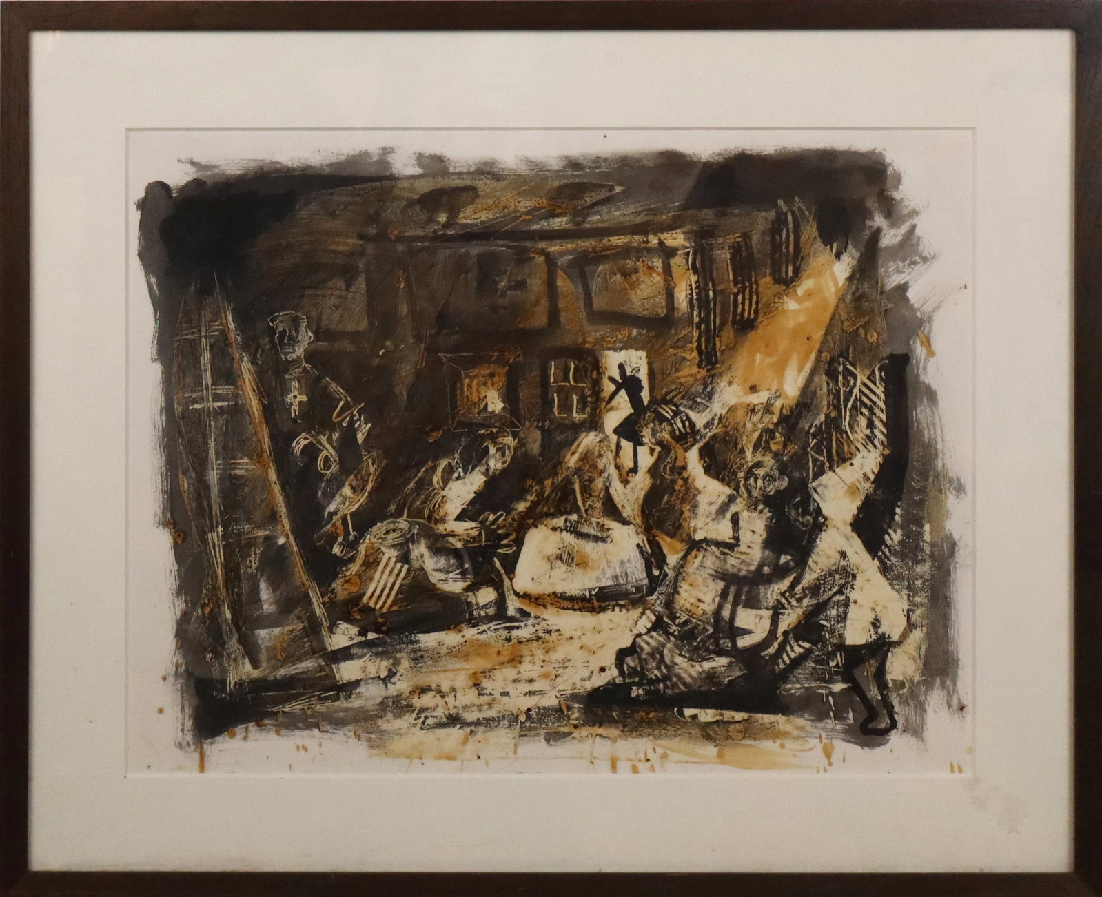 Mark SWEENEY Watercolor Interior Scene (1 of 12)