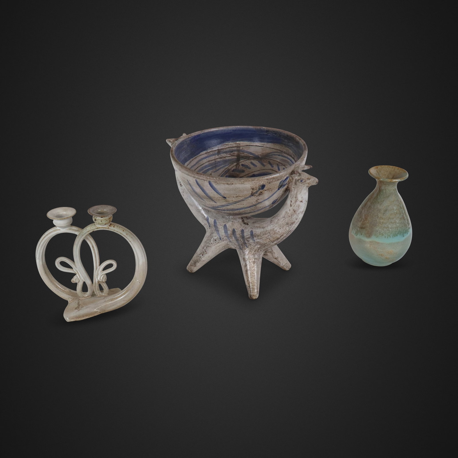 Three Earthenware Pottery Articles (1 of 16)