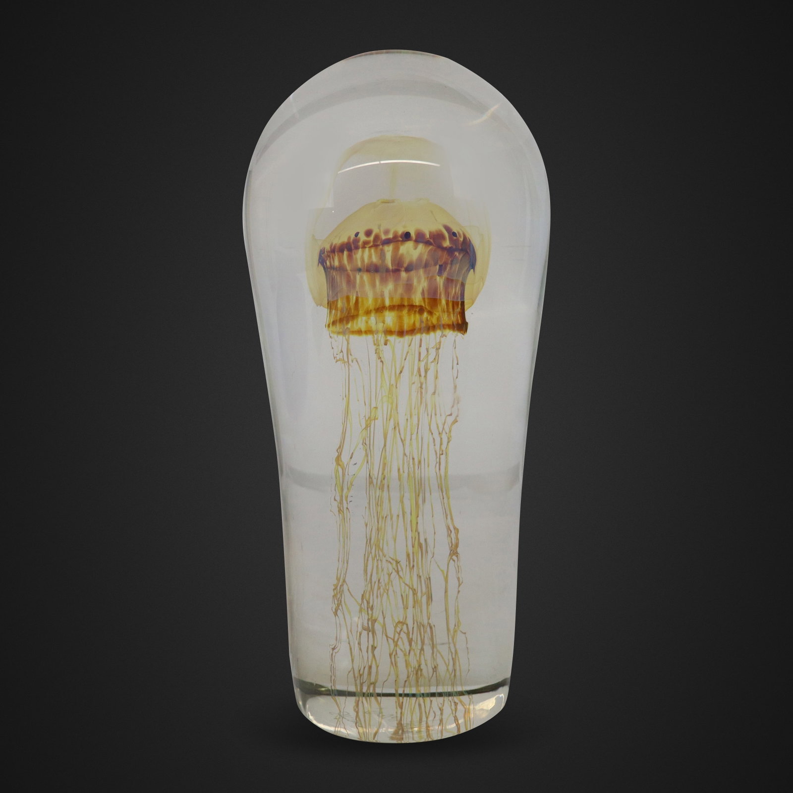 Richard SATAVA Art Glass Jellyfish Paperweight (1 of 10)