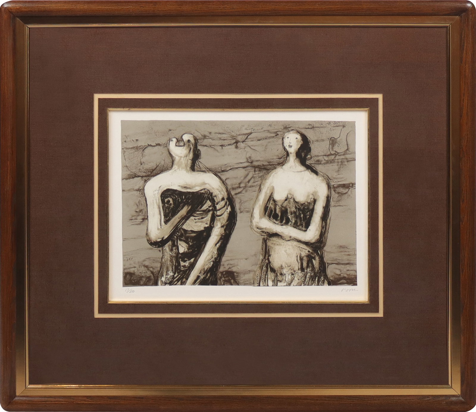 Henry MOORE "Man and Woman..." Lithograph (1 of 8)