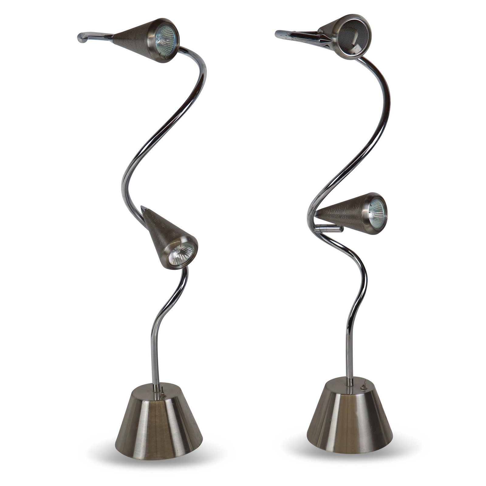 Pair of Adesso Venus Spiral Lamps (1 of 12)