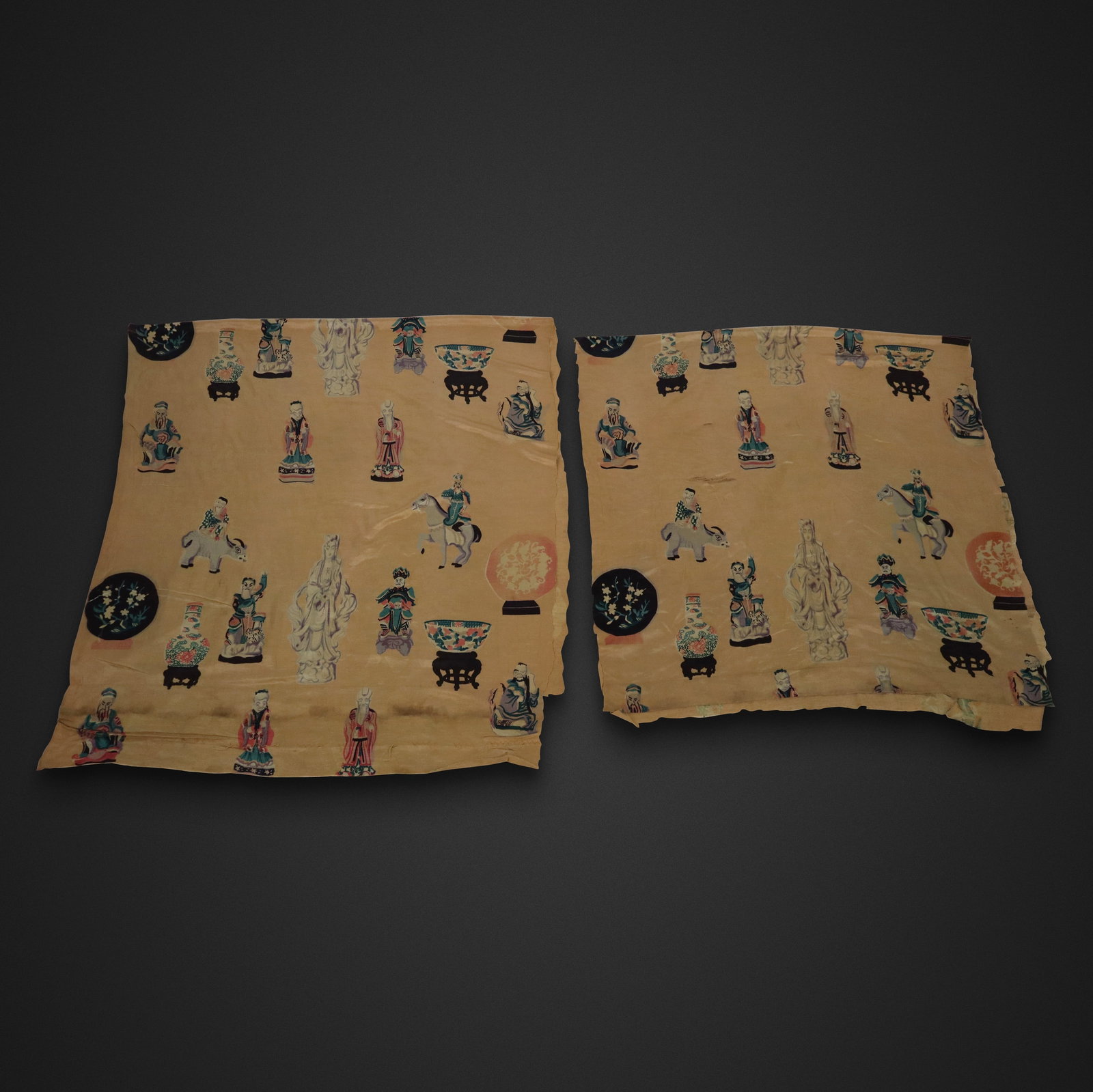 Vintage Chinoiserie Printed Curtain Panels (1 of 14)