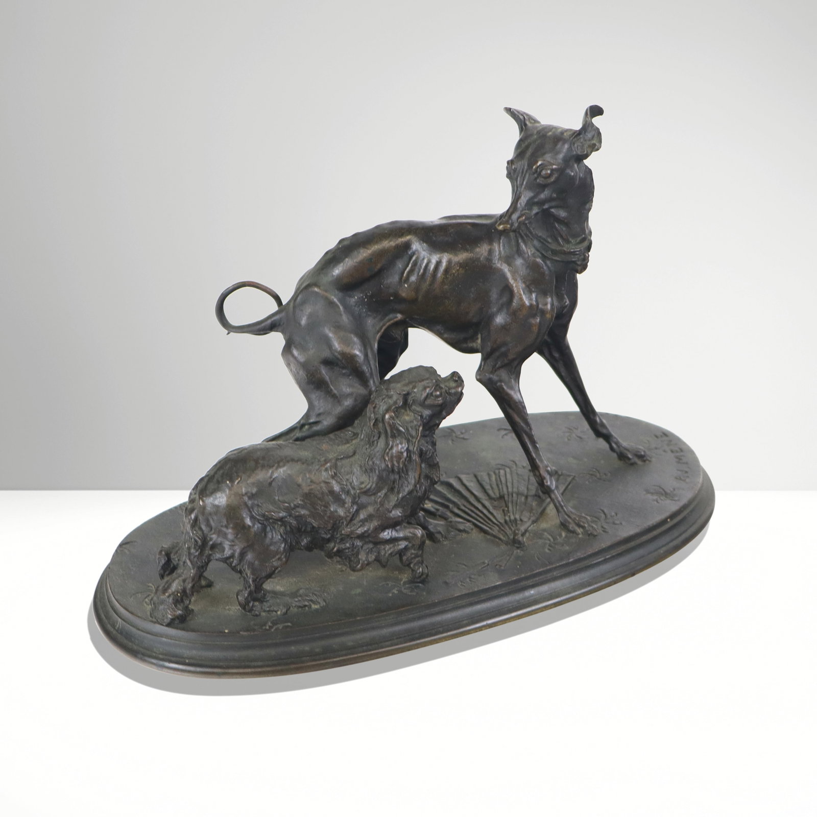 Pierre-Jules MENE Bronze Figure of Two Dogs (1 of 8)
