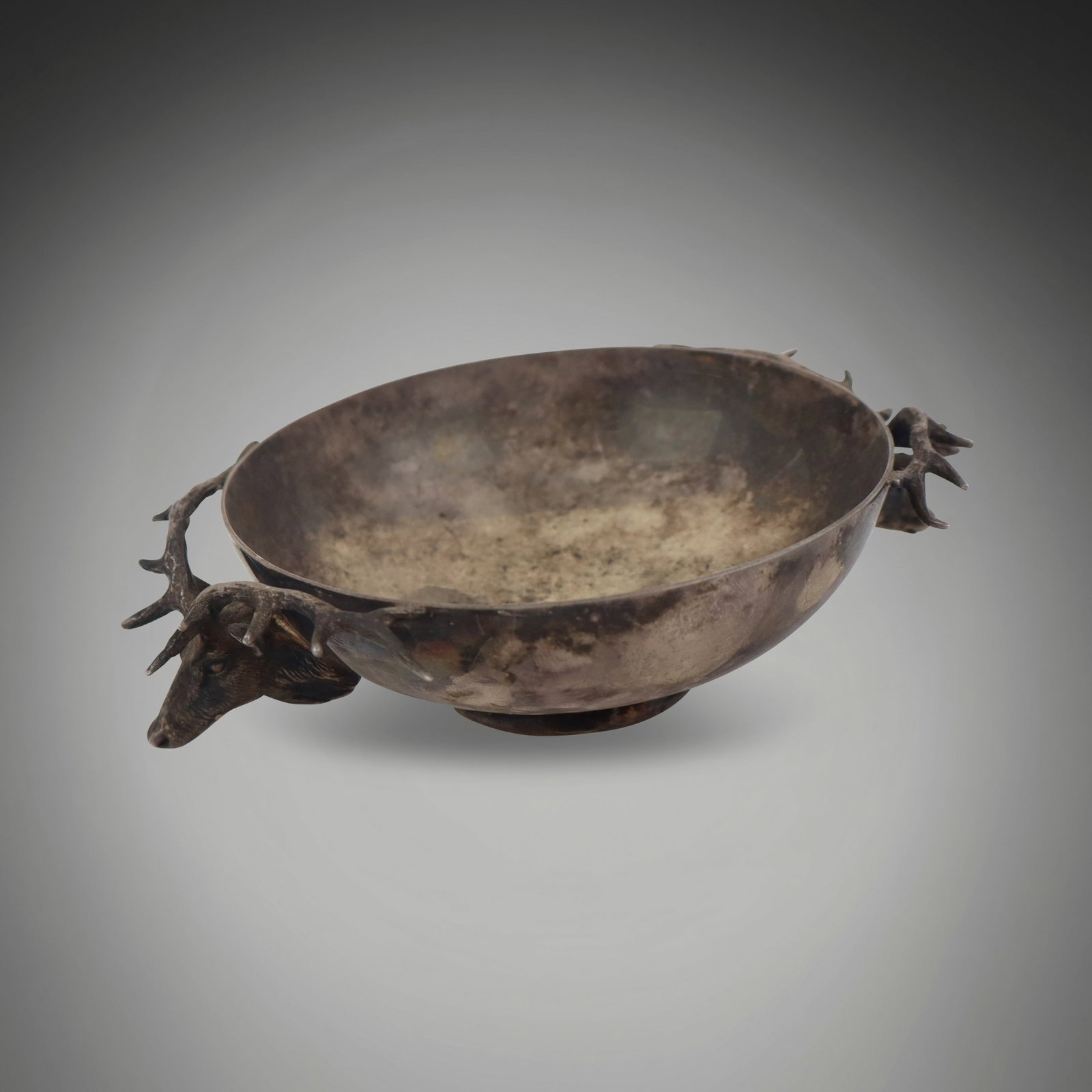 English Silver Stag Nut Dish (1 of 8)