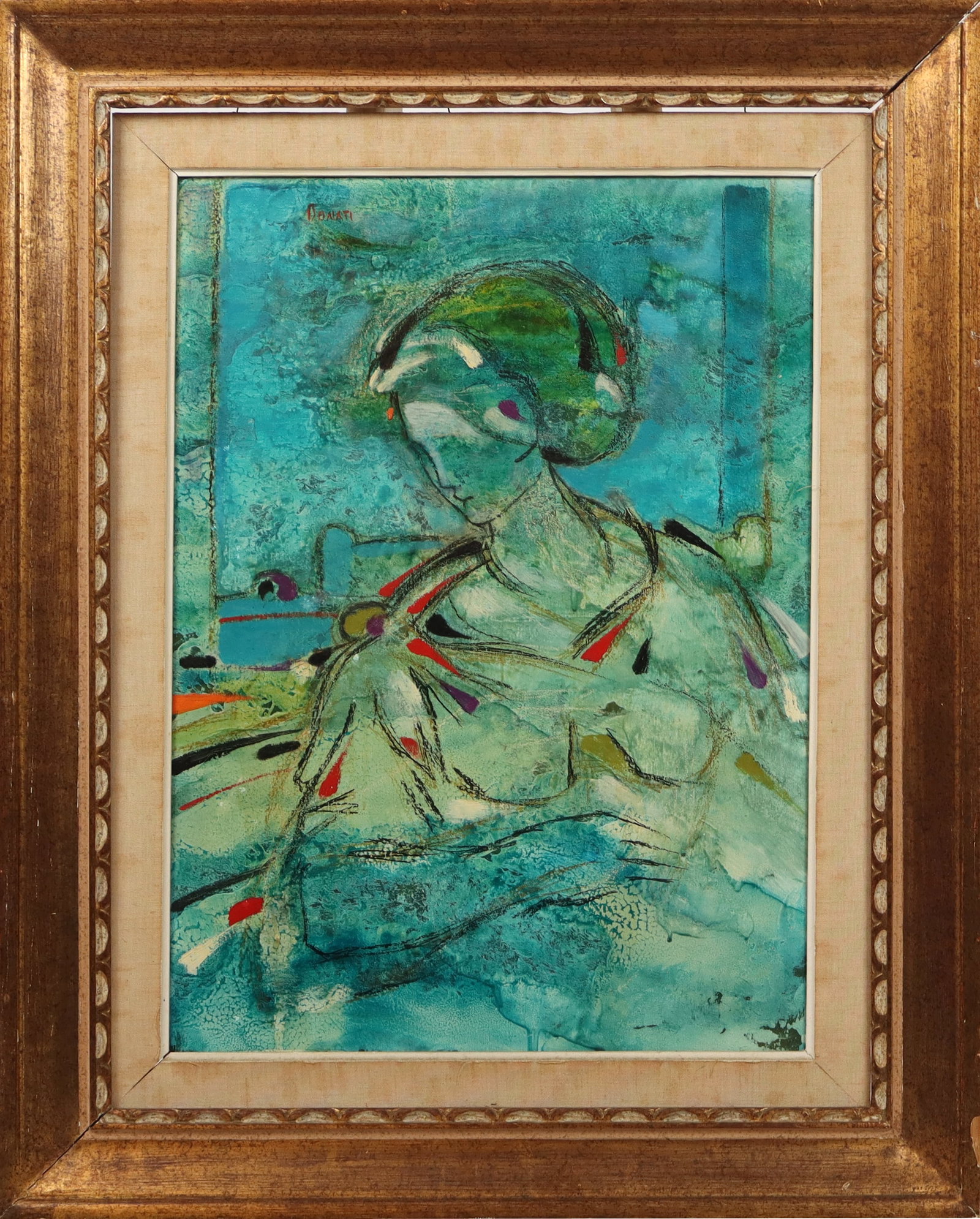 Lazzaro DONATI "Signora..." Oil on Panel (1 of 12)