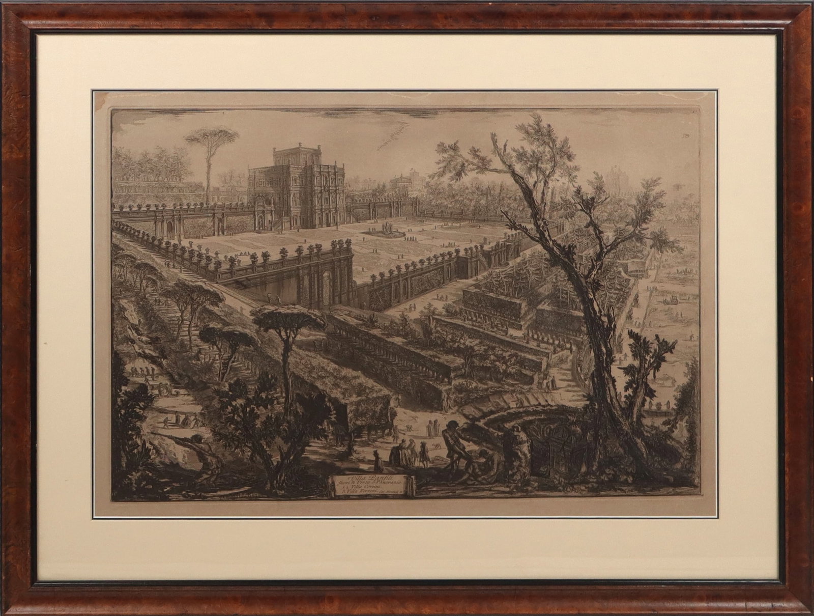 G.B. PIRANESI "Villa Pamphili" Antique Etching (1 of 10)