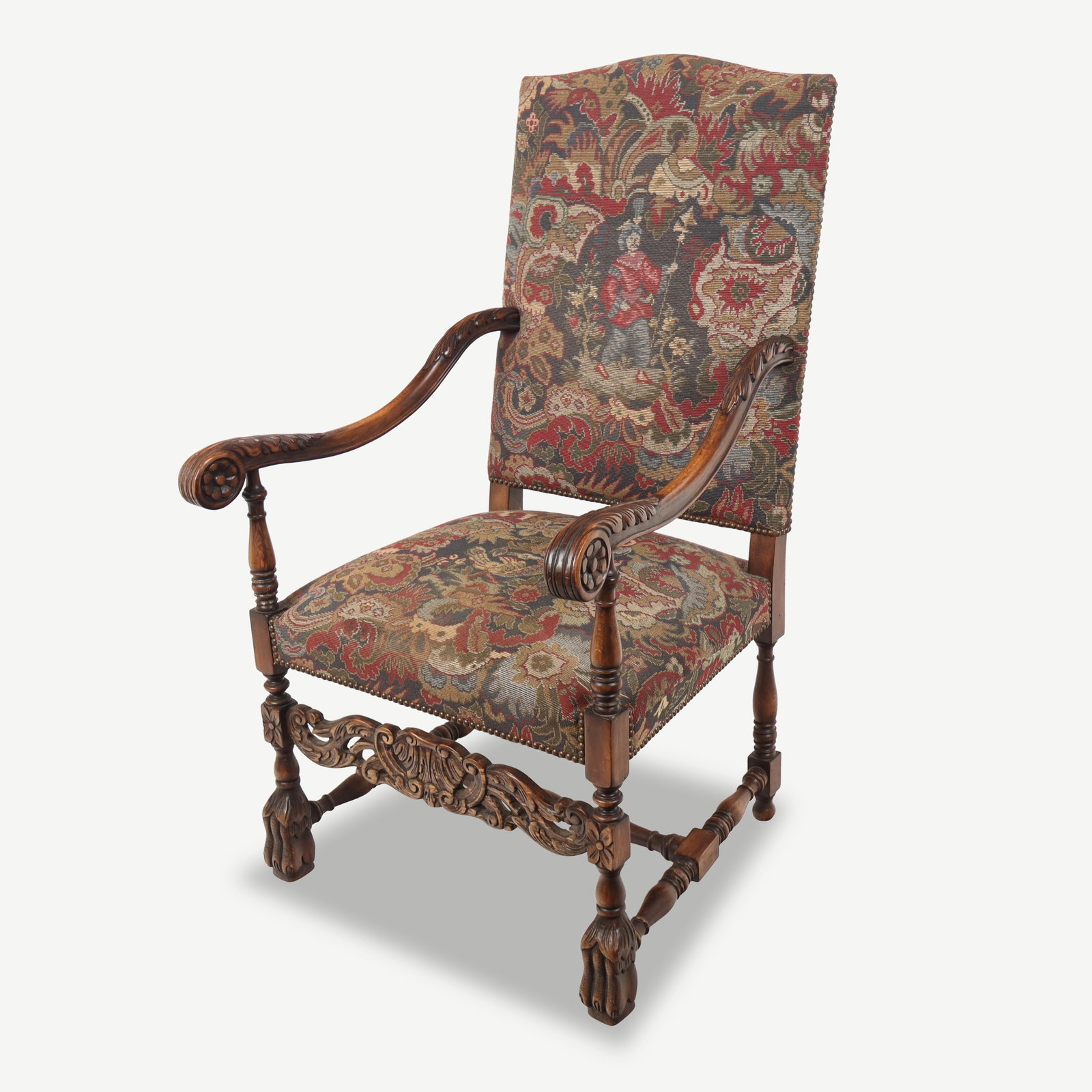Carved and Upholstered Armchair (1 of 11)