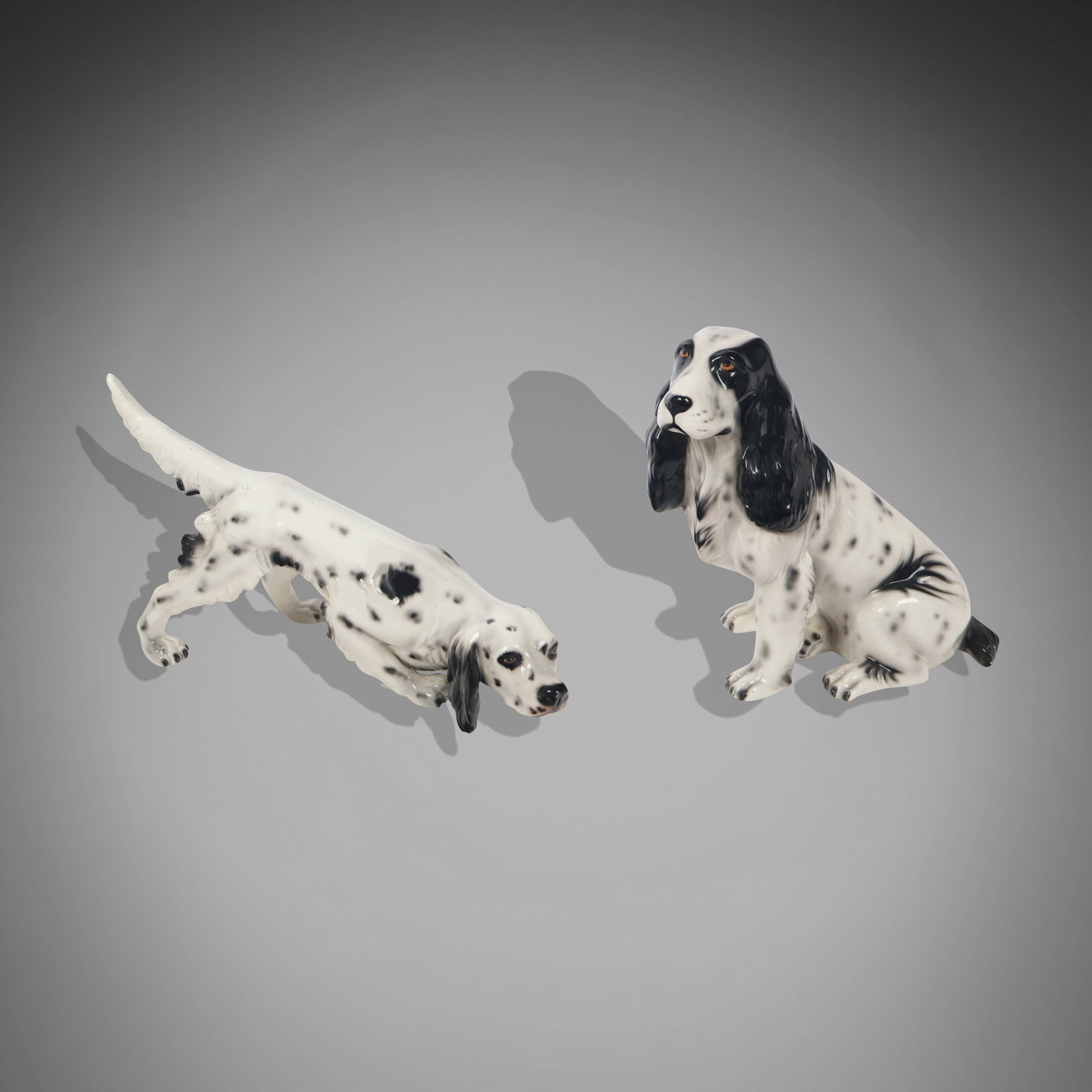 Two Porcelain Figures of Spaniels (1 of 11)