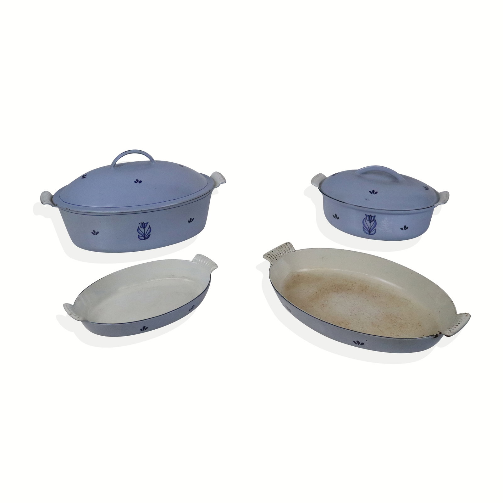 DRU Holland Blue Cast Ironware Enamel Cookware, (1 of 14)