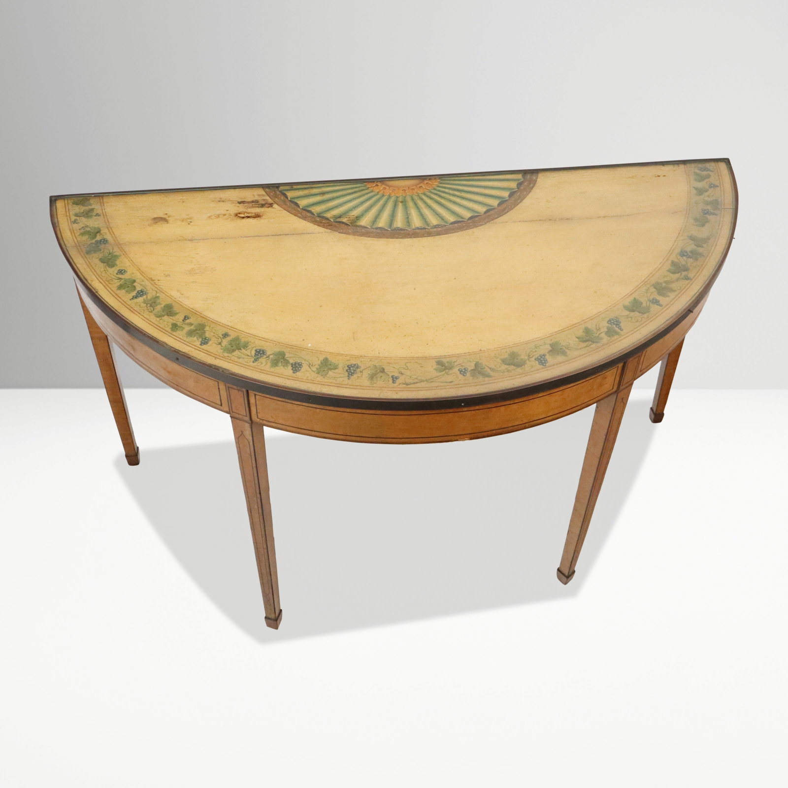 Adam Style Painted Demilune Console (1 of 11)