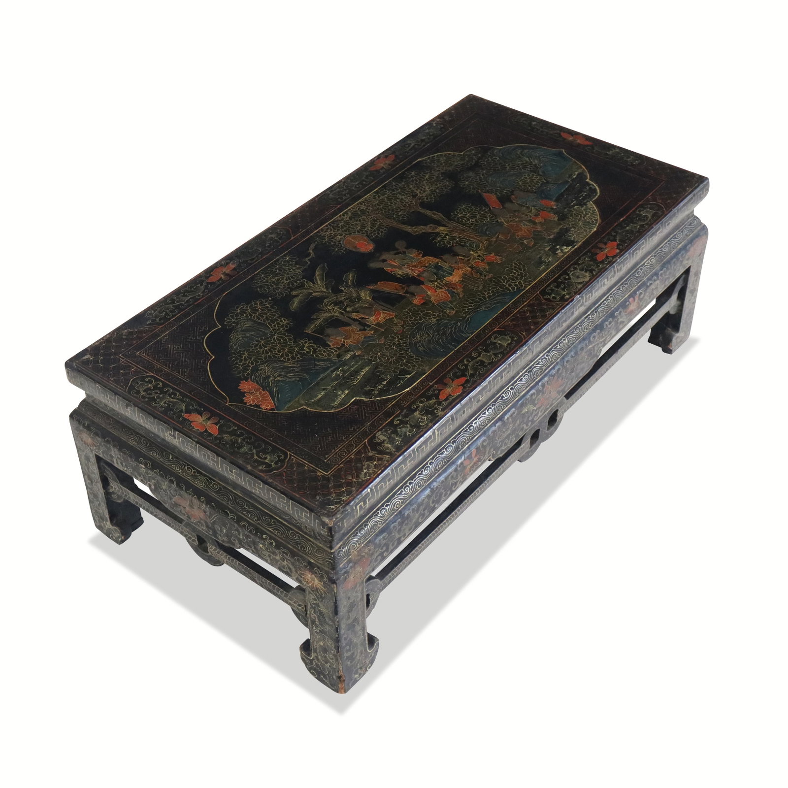 Chinoiserie Lacquered and Hand-Painted Low Table (1 of 13)