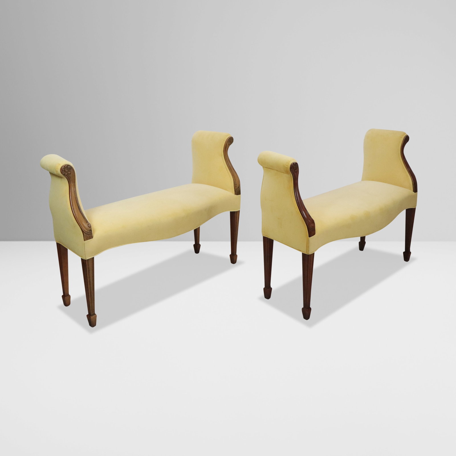 Pair of Louis XVI Bench Window seats (1 of 11)