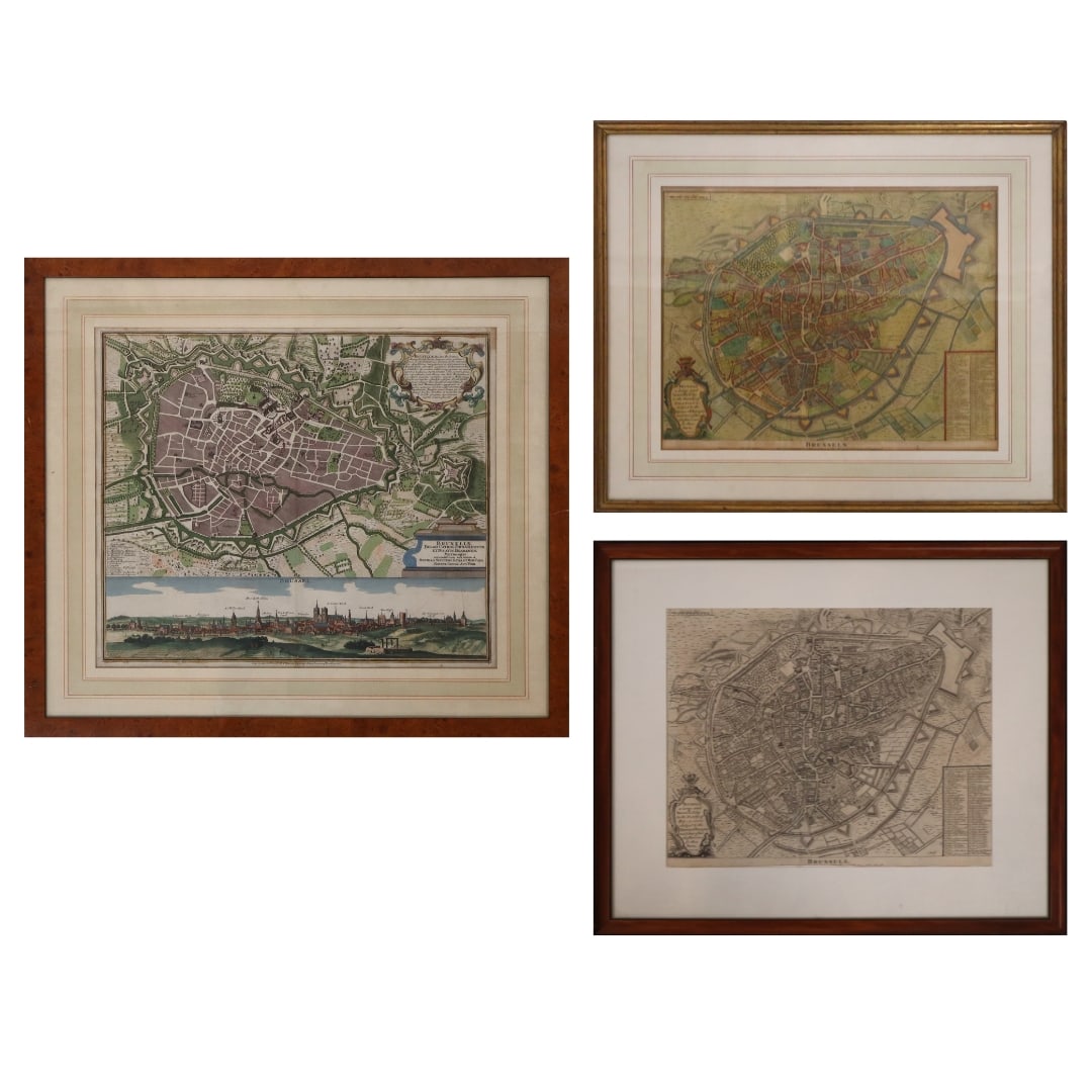 Three Antique Maps of Brussels (1 of 20)