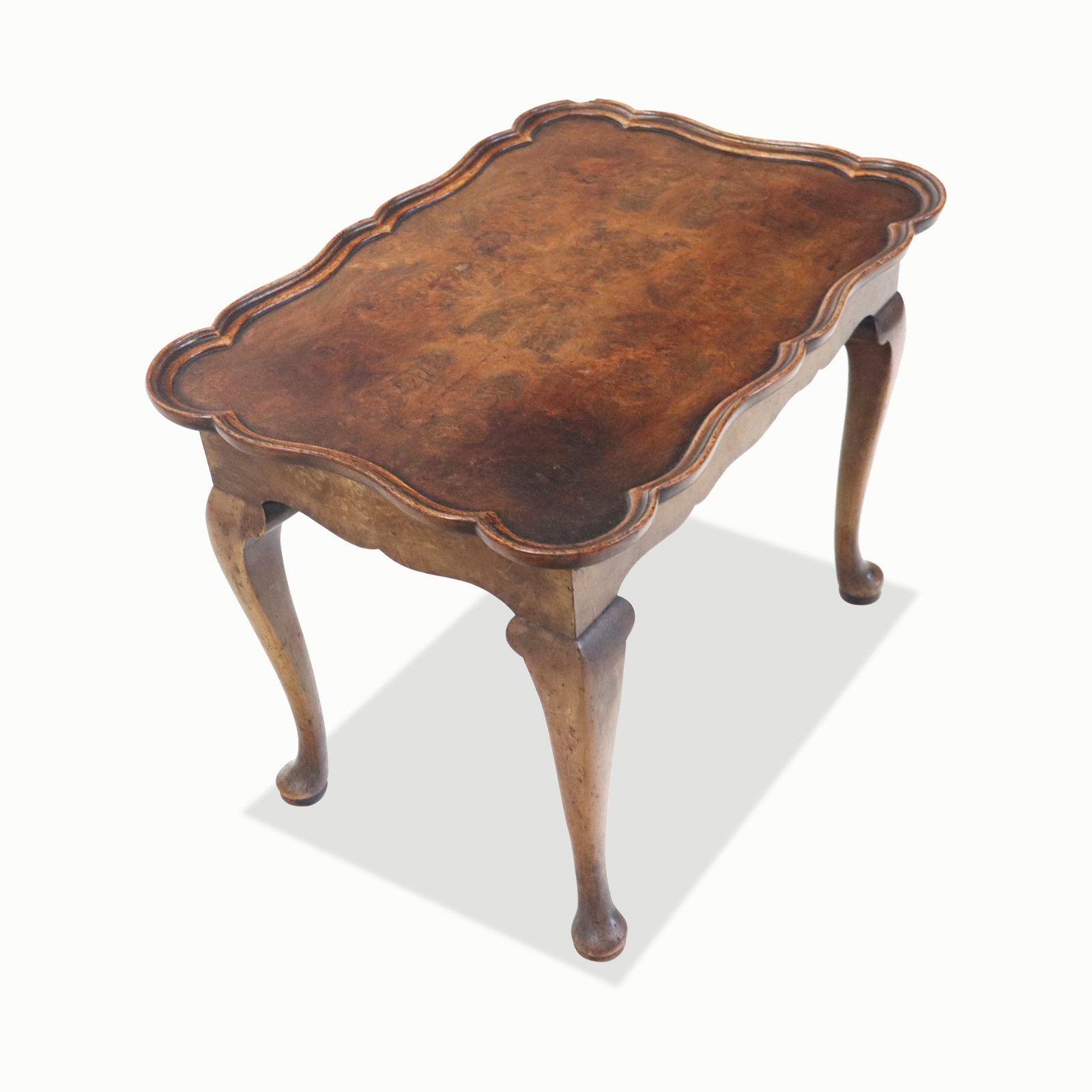 Queen Anne Tray Top Burlwood Table (1 of 12)