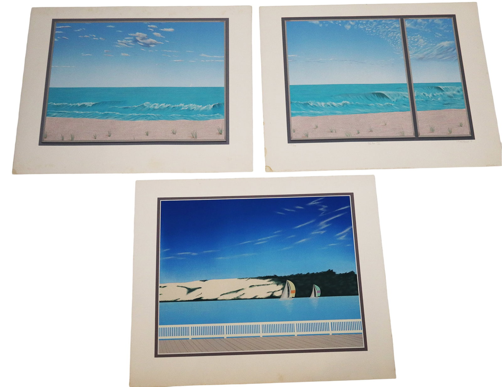 R. Michael WOMMACK 3 Waterscape Lithographs (1 of 19)