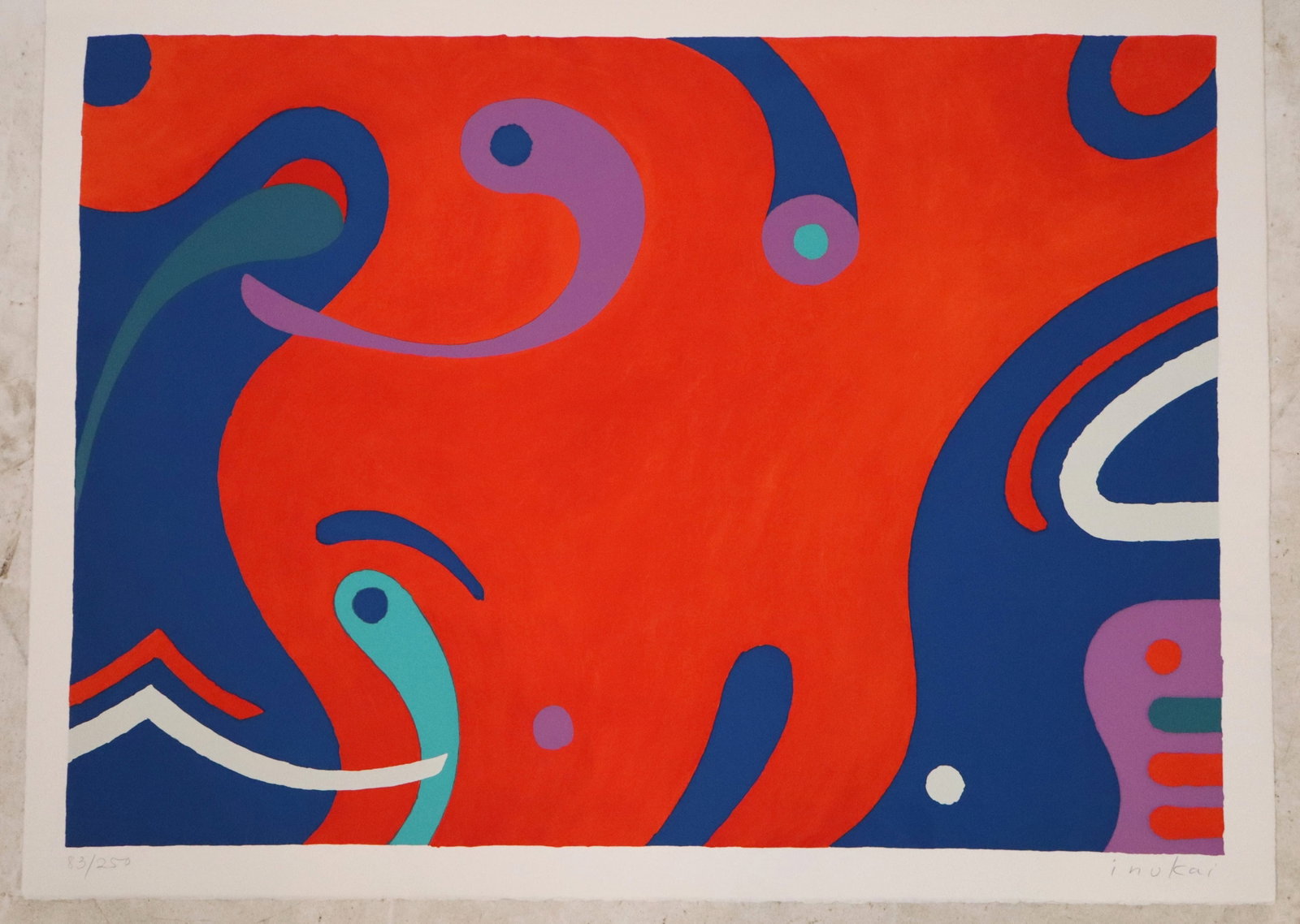 Kyohei INUKAI "Aquarius" Abstract Lithograph (1 of 10)