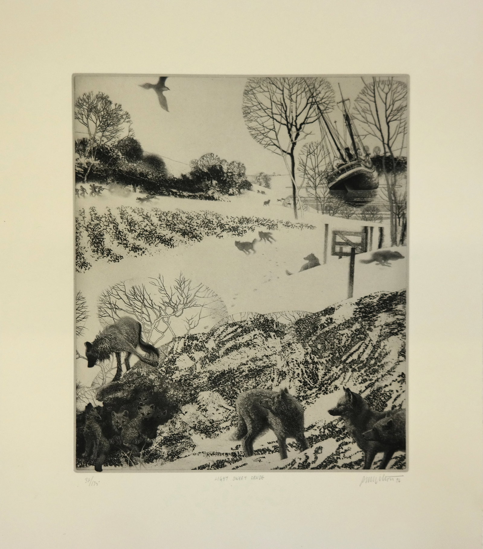 Peter MILTON "Light Sweet Crude" 1996 Etching (1 of 12)