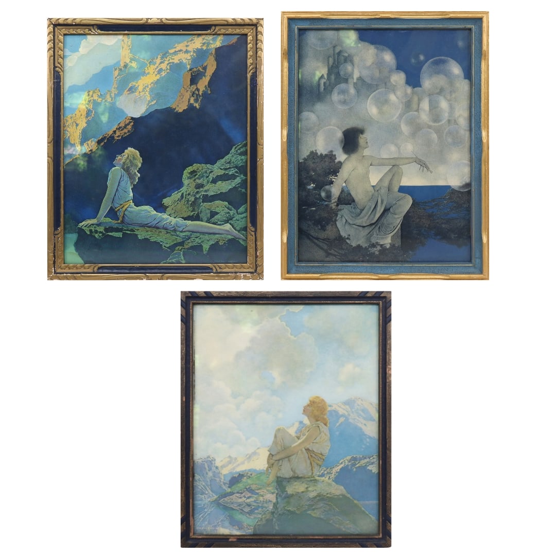 After Maxfield PARRISH 3 Decorative Art Prints (1 of 18)