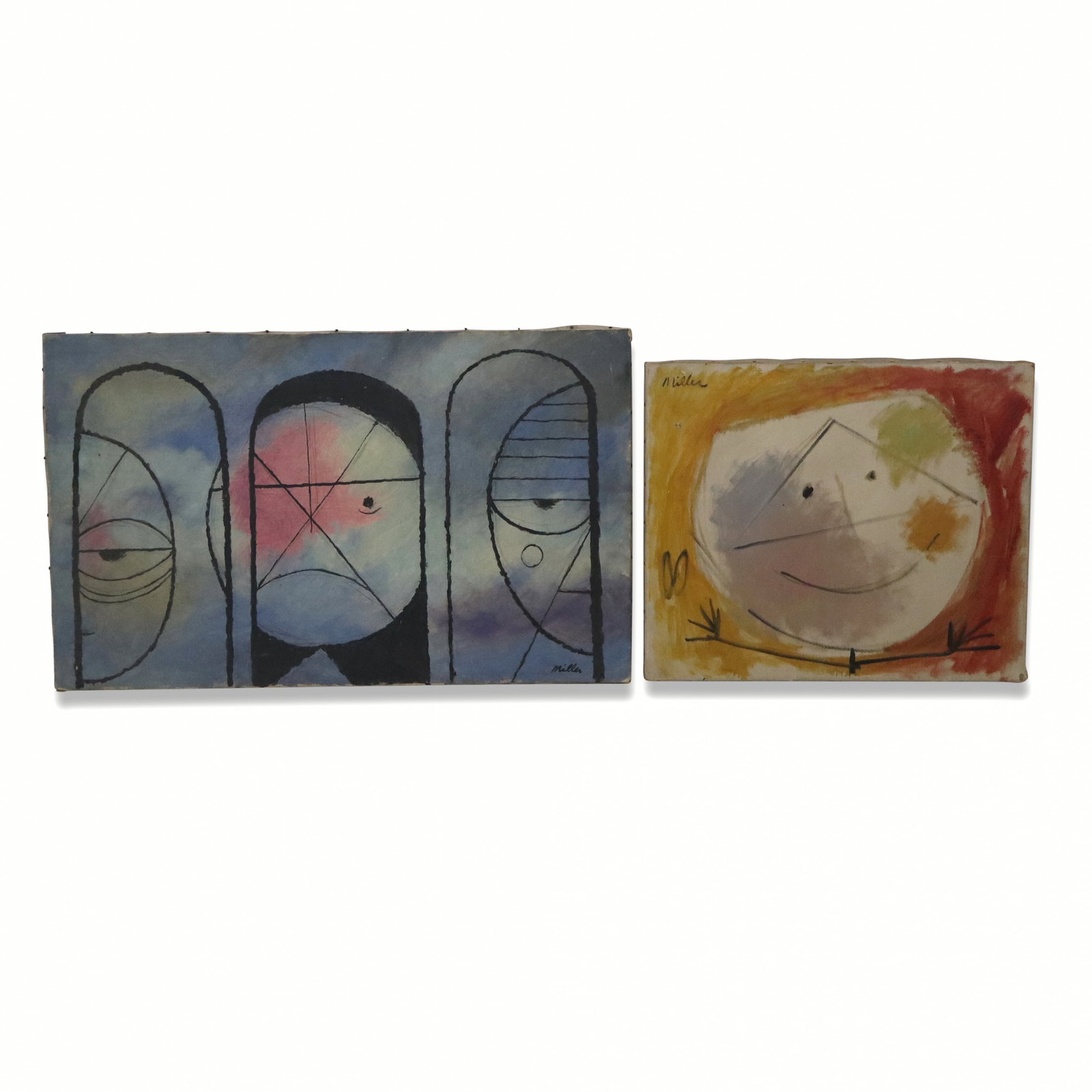 Style of Peter MILLER 2 Surrealist Oil on Canvas (1 of 13)