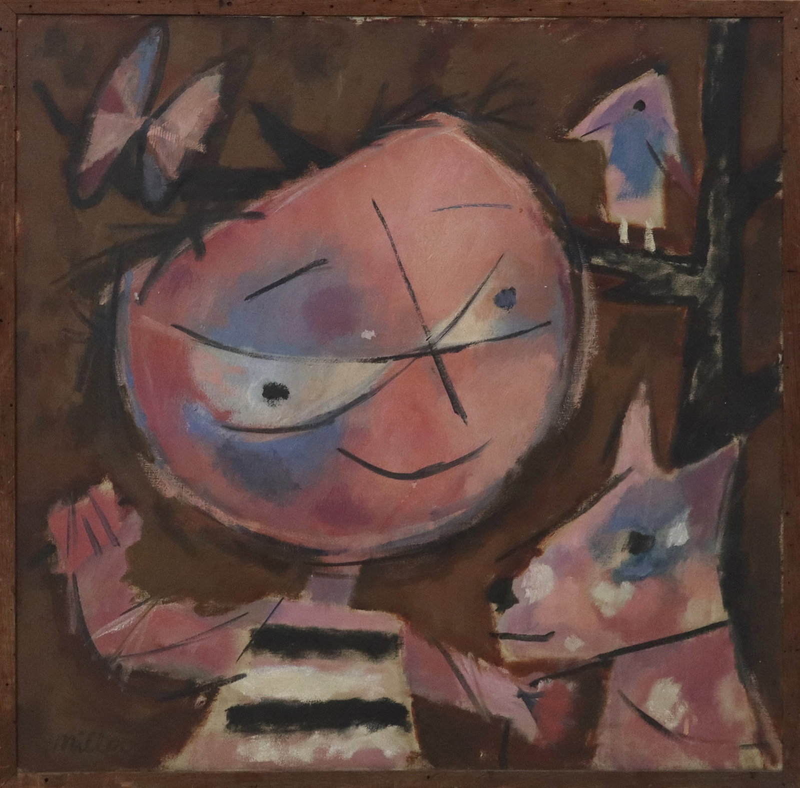 Style of Peter MILLER Surrealist Oil on Canvas (1 of 9)
