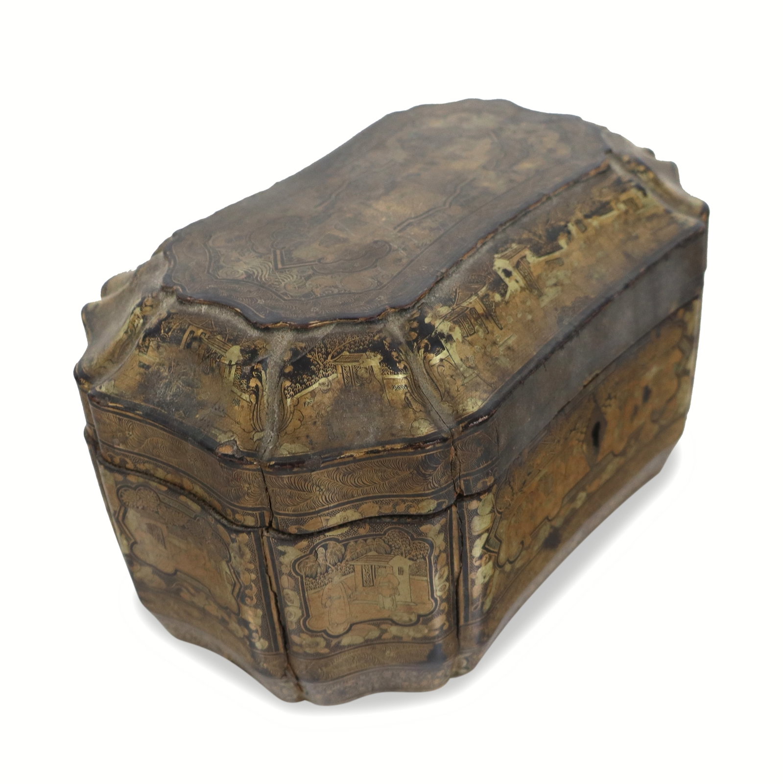 Chinese Painted Papier Mache and Lacquer Box (1 of 12)