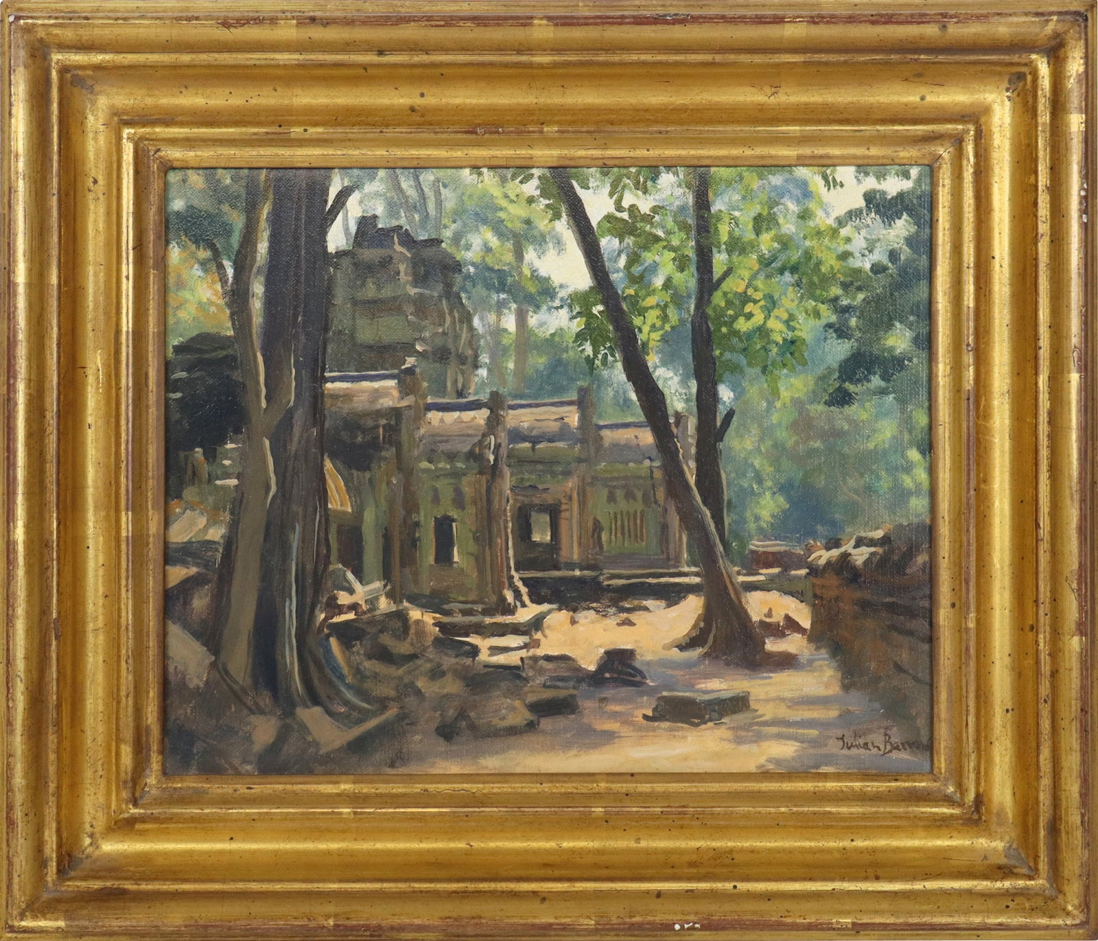 Julian BARROW "Ta Prohm..." Oil on Canvas (1 of 10)