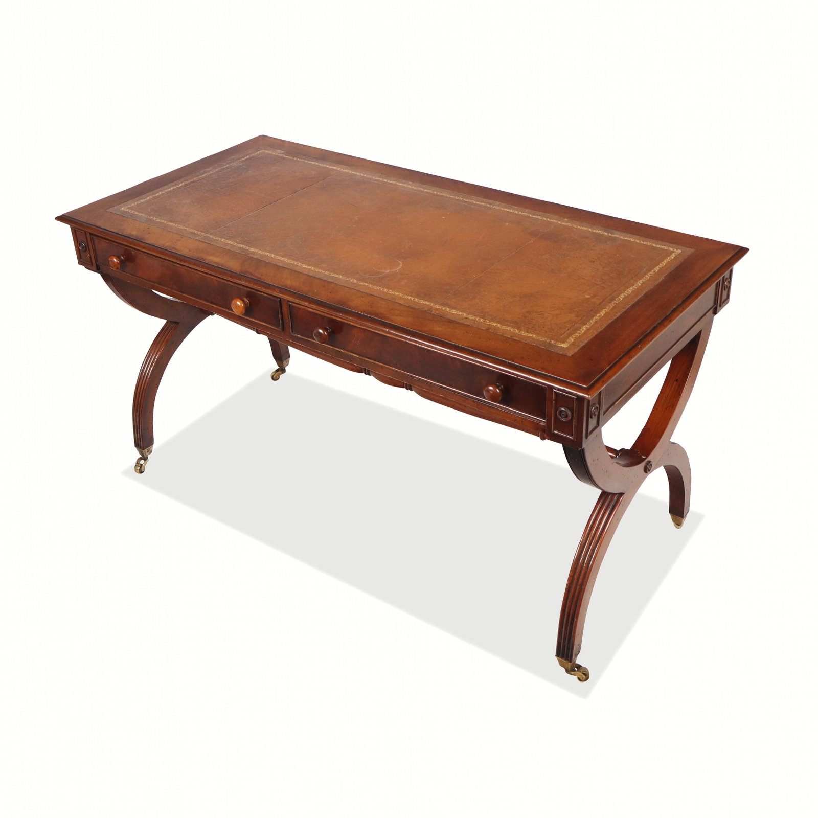 Louis XVI Mahogany Partners' Desk (1 of 13)