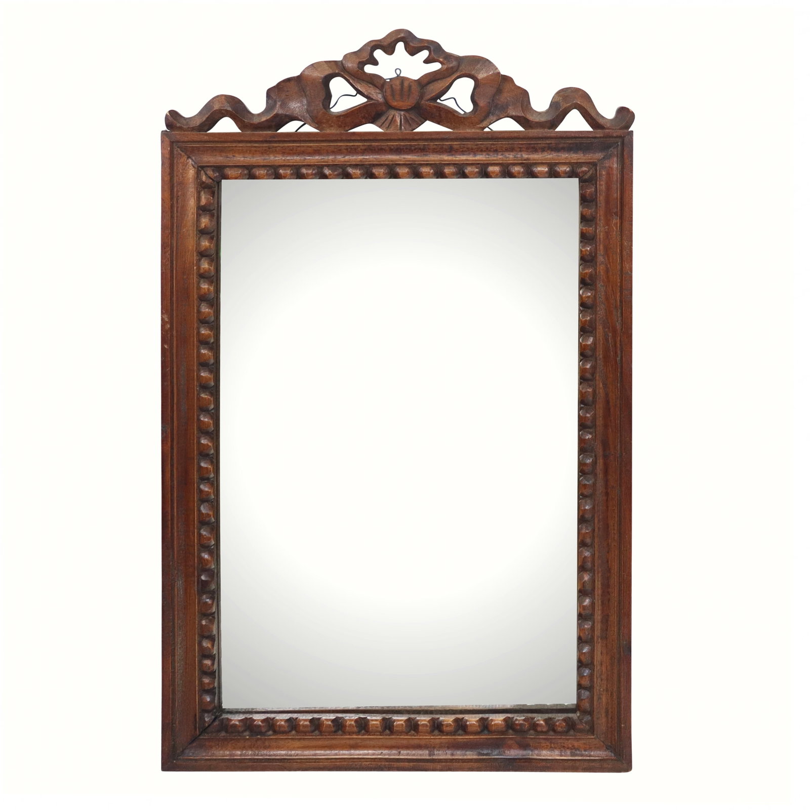 Victorian Carved Oak Mirror (1 of 9)