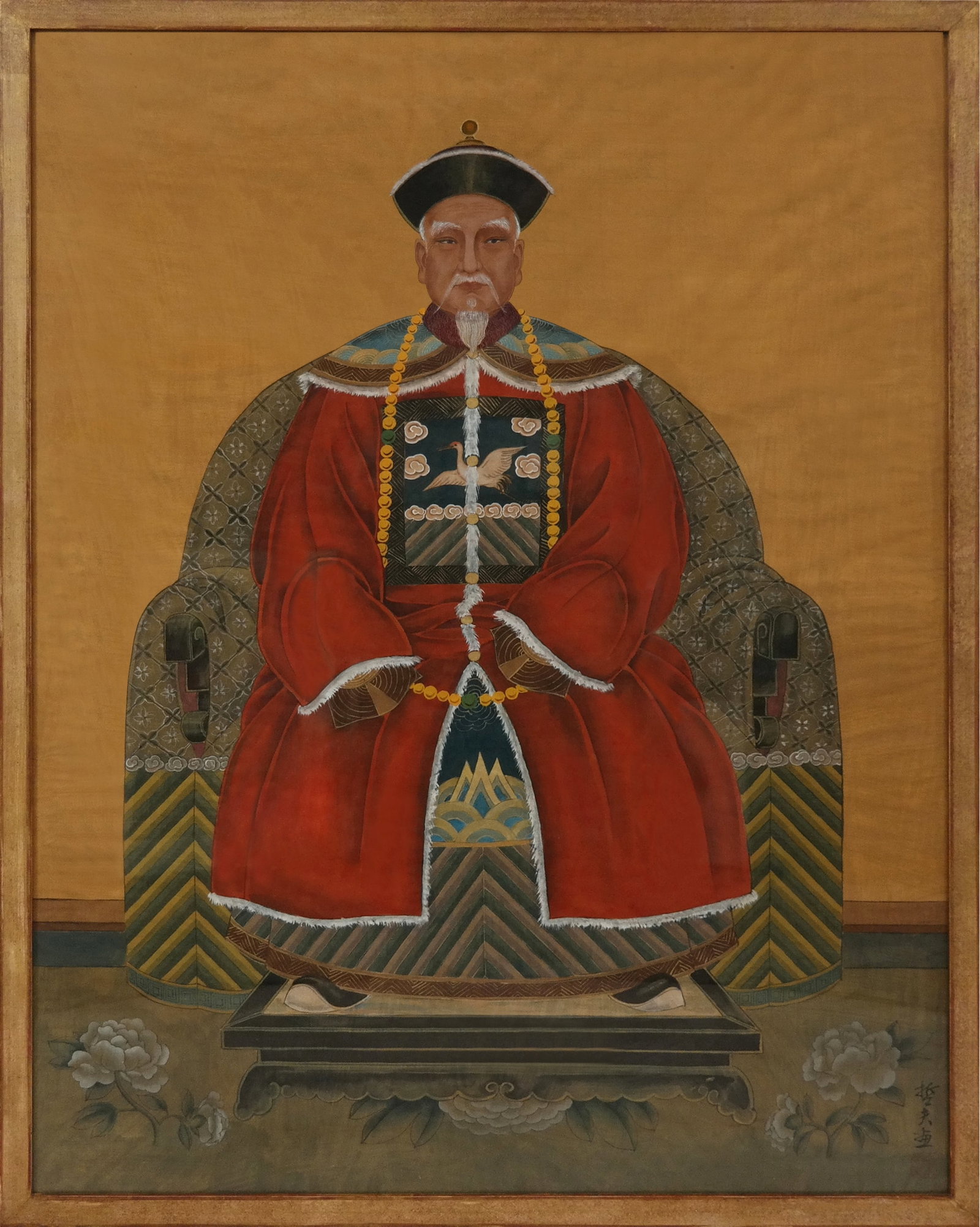 Chinese Ink on Paper Ancestral Portrait (1 of 11)