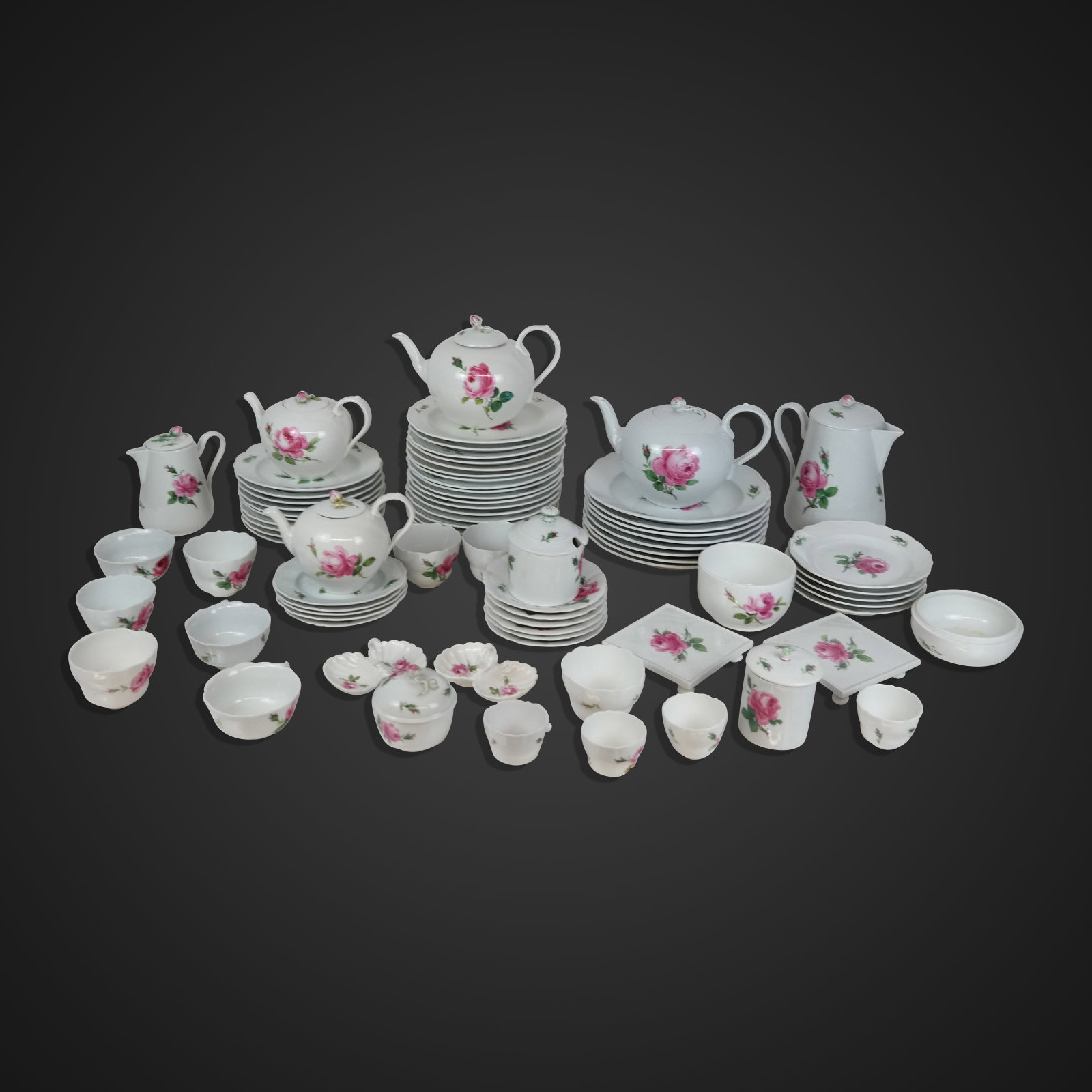 Meissen Pink Rose Partial Porcelain Service, 88 (1 of 20)