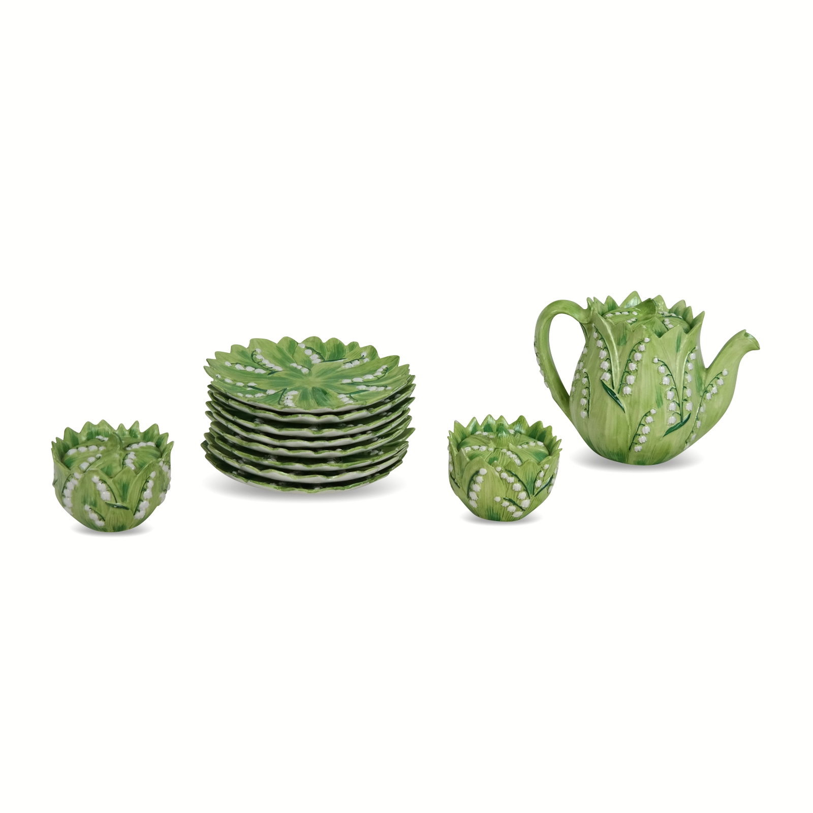 Les-Ottomans Style Lily of the Valley Tea Set, 11 (1 of 17)