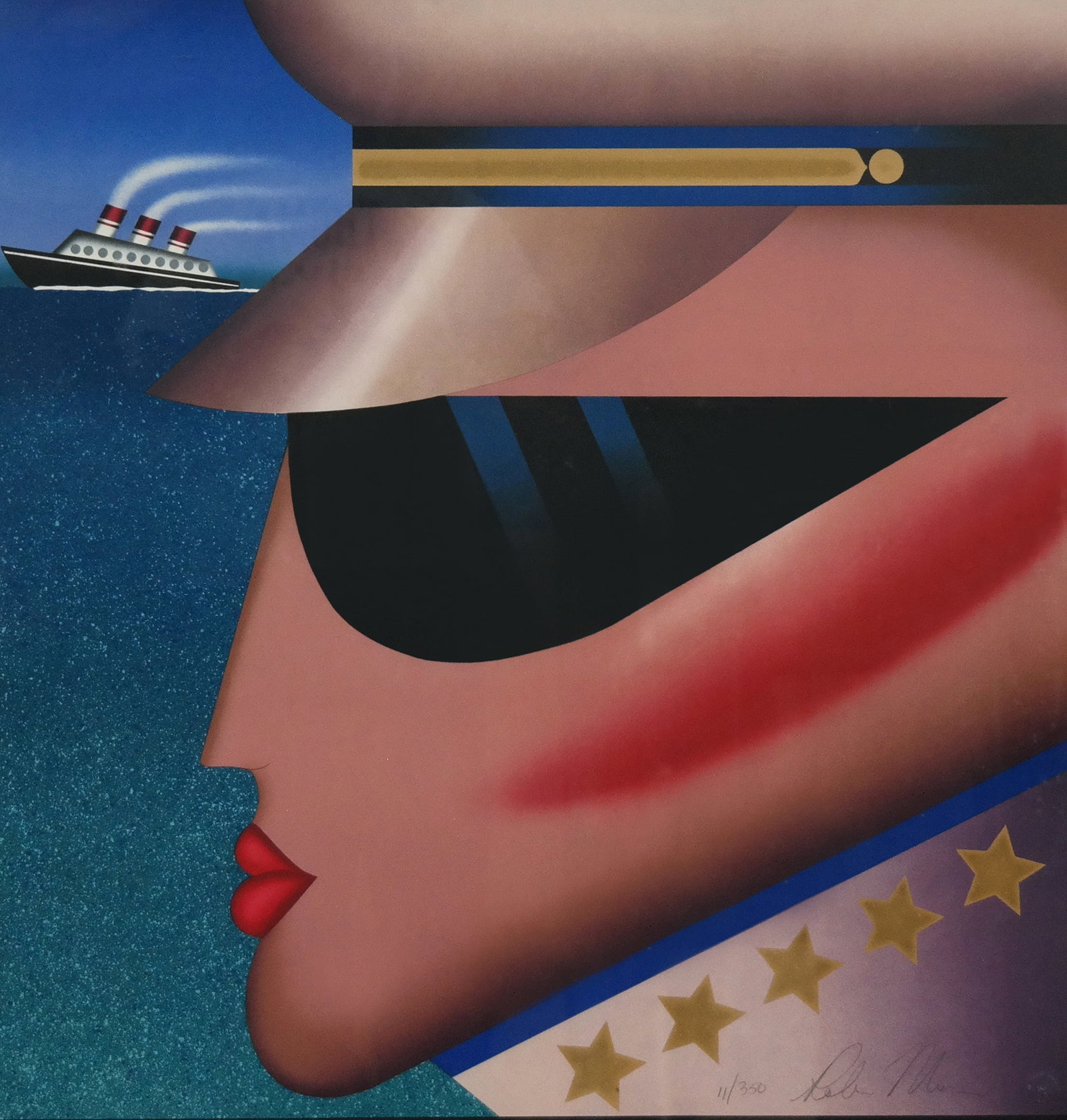 Robin MORRIS Lithograph - Captain - 2