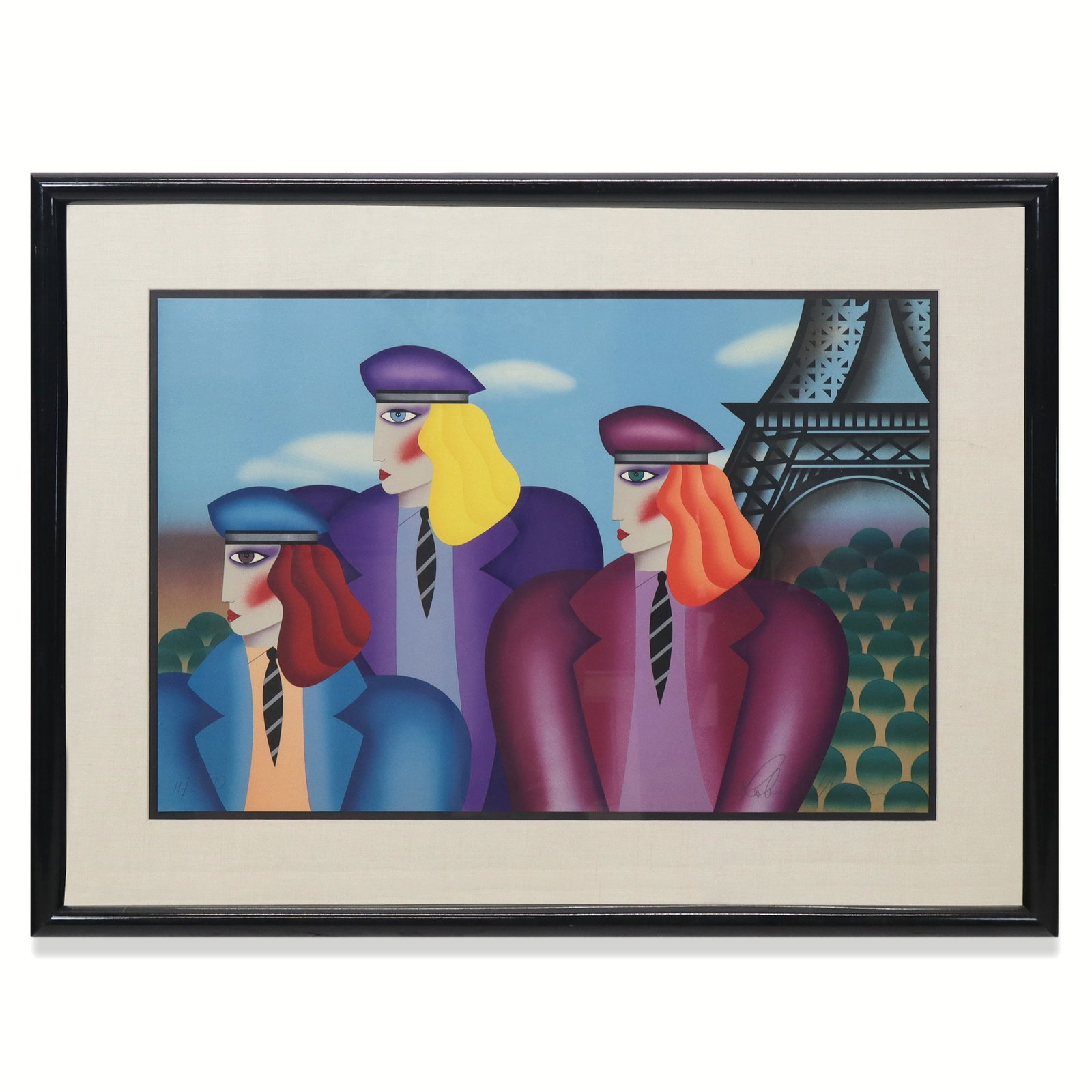 Robin MORRIS Lithograph - Eiffel Tower - 3