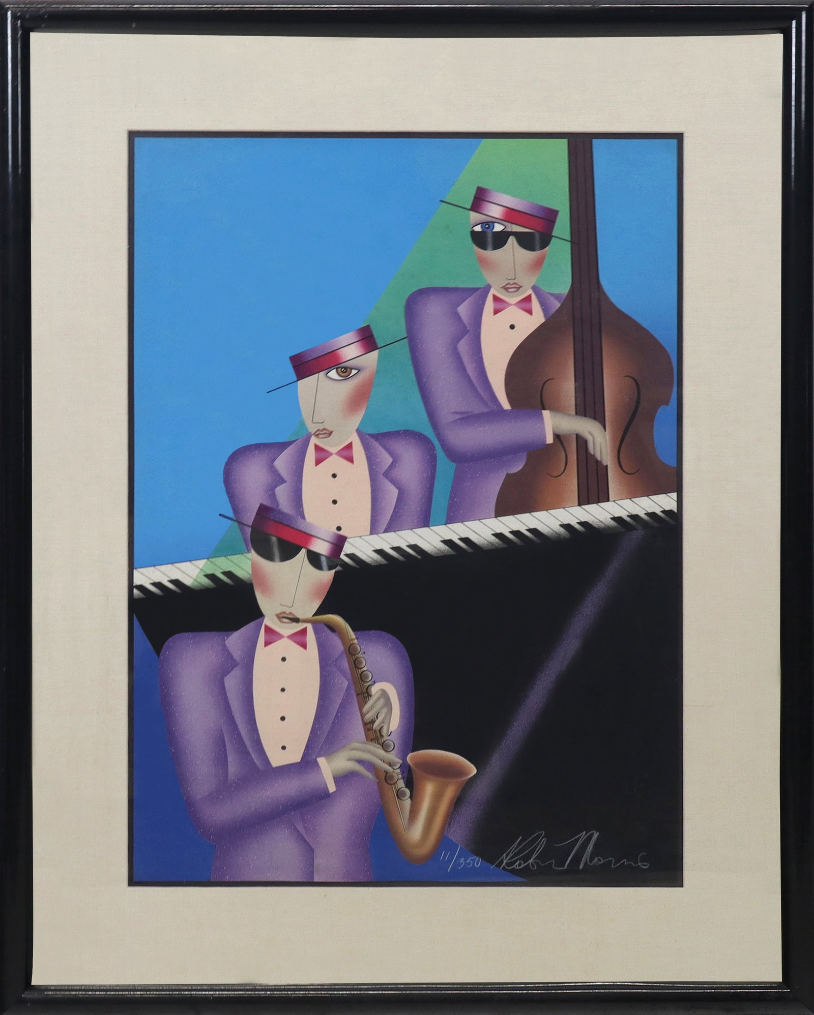 Robin MORRIS Lithograph - Jazz Trio (1 of 11)