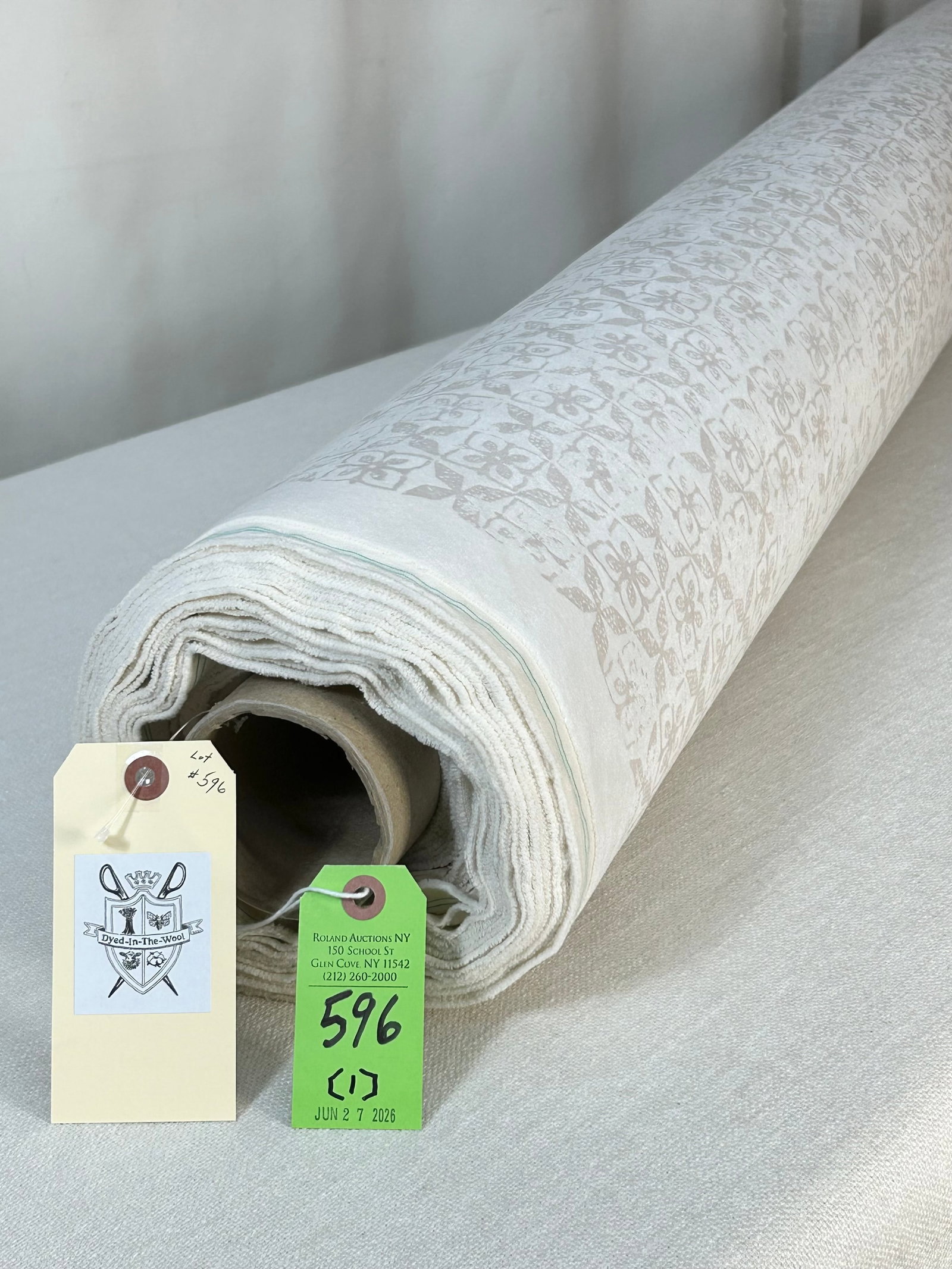 European Screen-Printed Velvet Fabric (1 of 4)