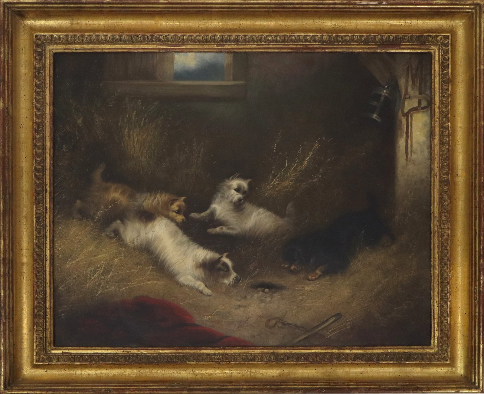 Signed Illegibly English School Oil on Canvas (1 of 11)