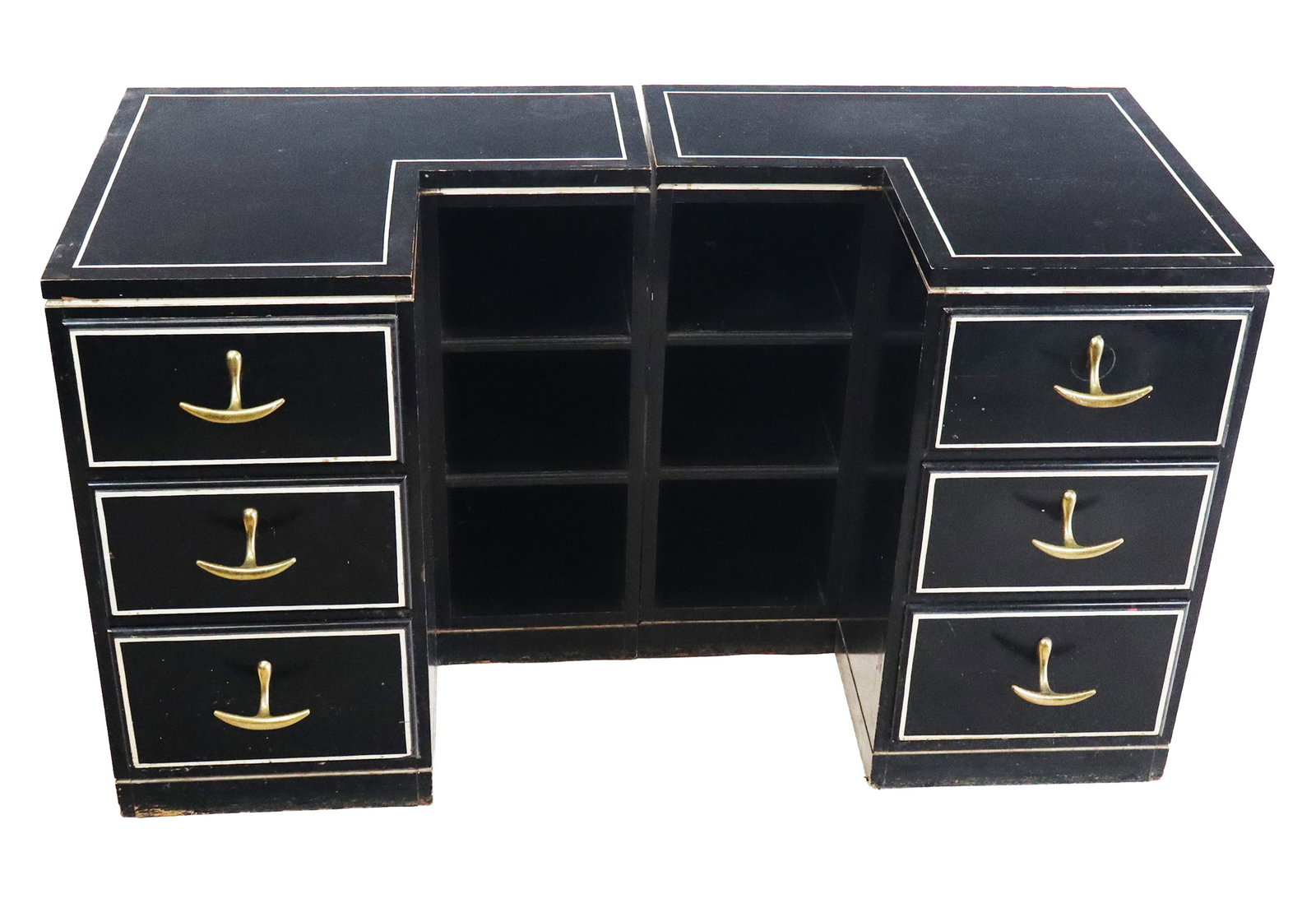 Pair Mid-Century Corner Cabinets (1 of 8)
