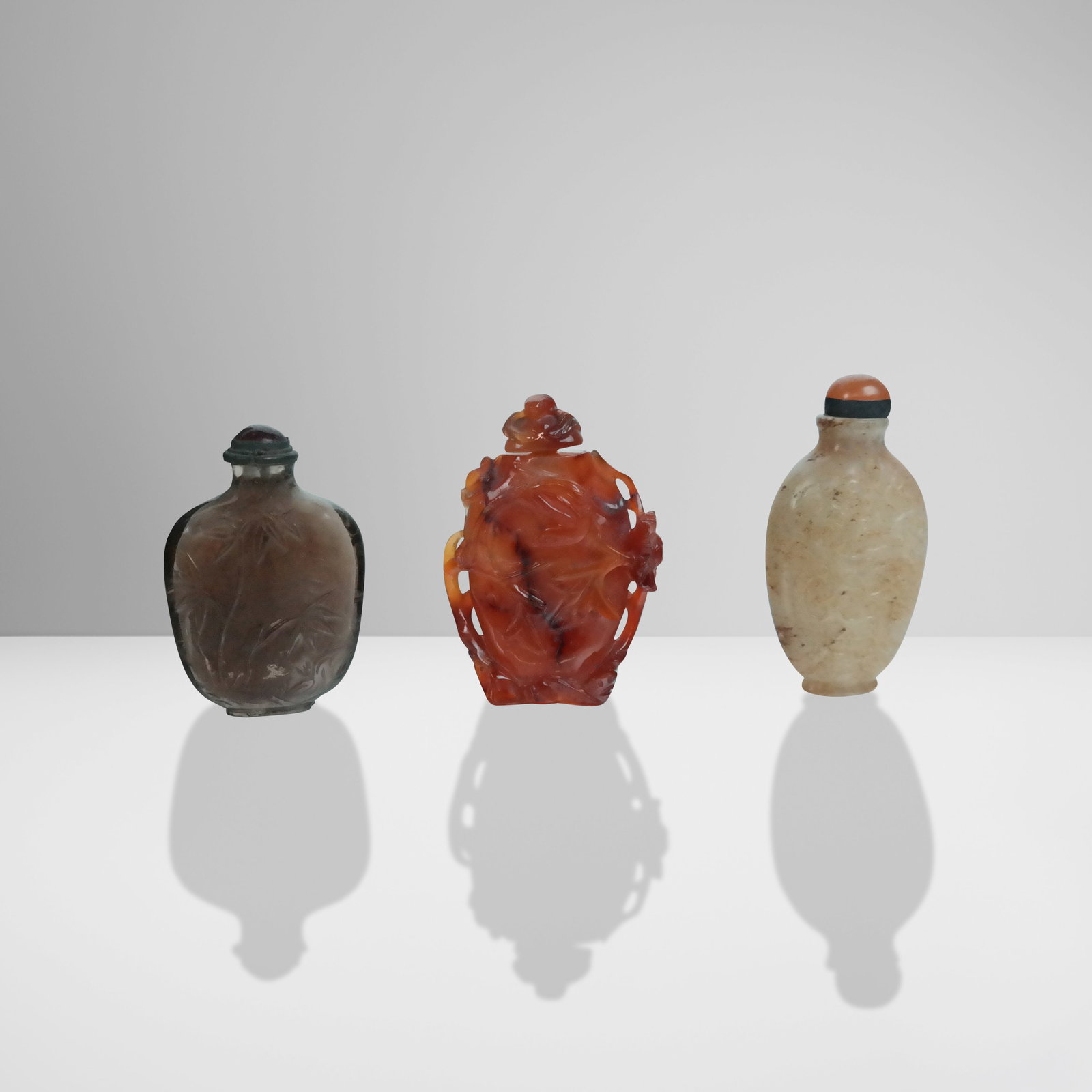 Carnelian, Jade and Crystal Snuff Bottles, 3 (1 of 8)