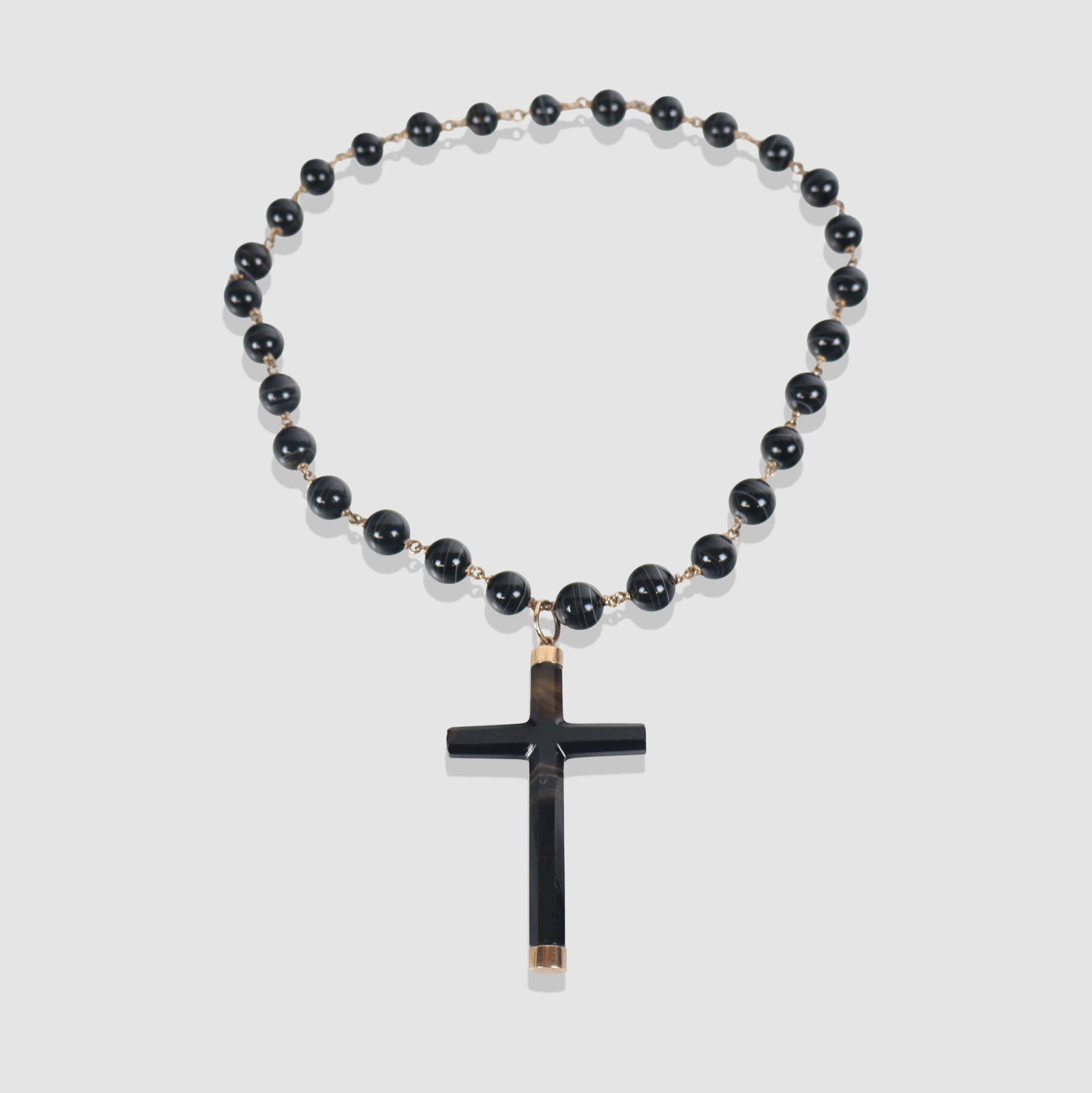 Victorian Agate Pendant Cross Necklace (1 of 12)